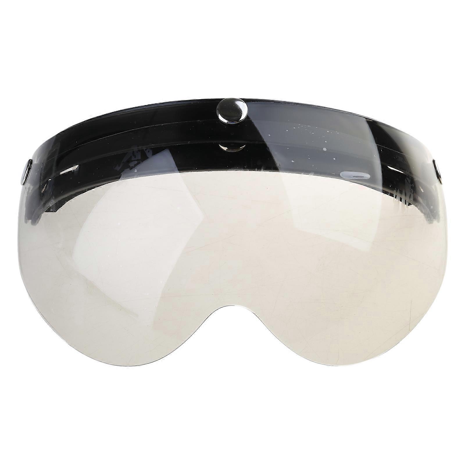 Durable Windproof 3-Snap Visor Lens Shield for Motorcycle Helmets Flip Up Down Open Face Anti Glaring Helmet Accessories TEA