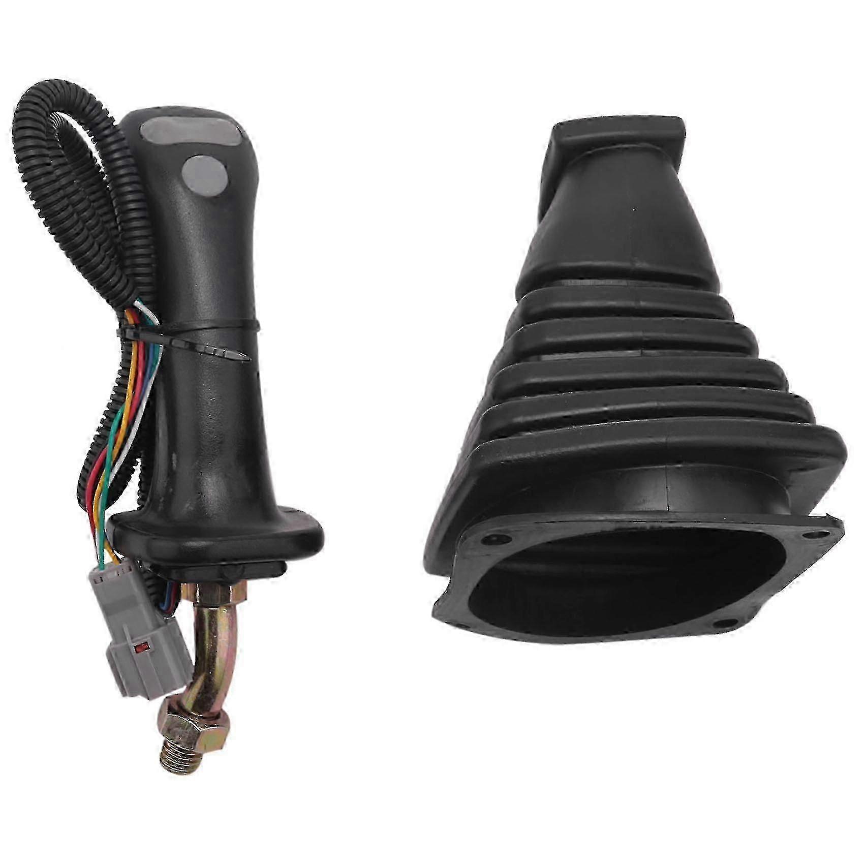 3 Buttons Excavator Joystick Assy Handle Gears With Dust Cover For Doosan Dh Dx150 215 225 300 370- Edition