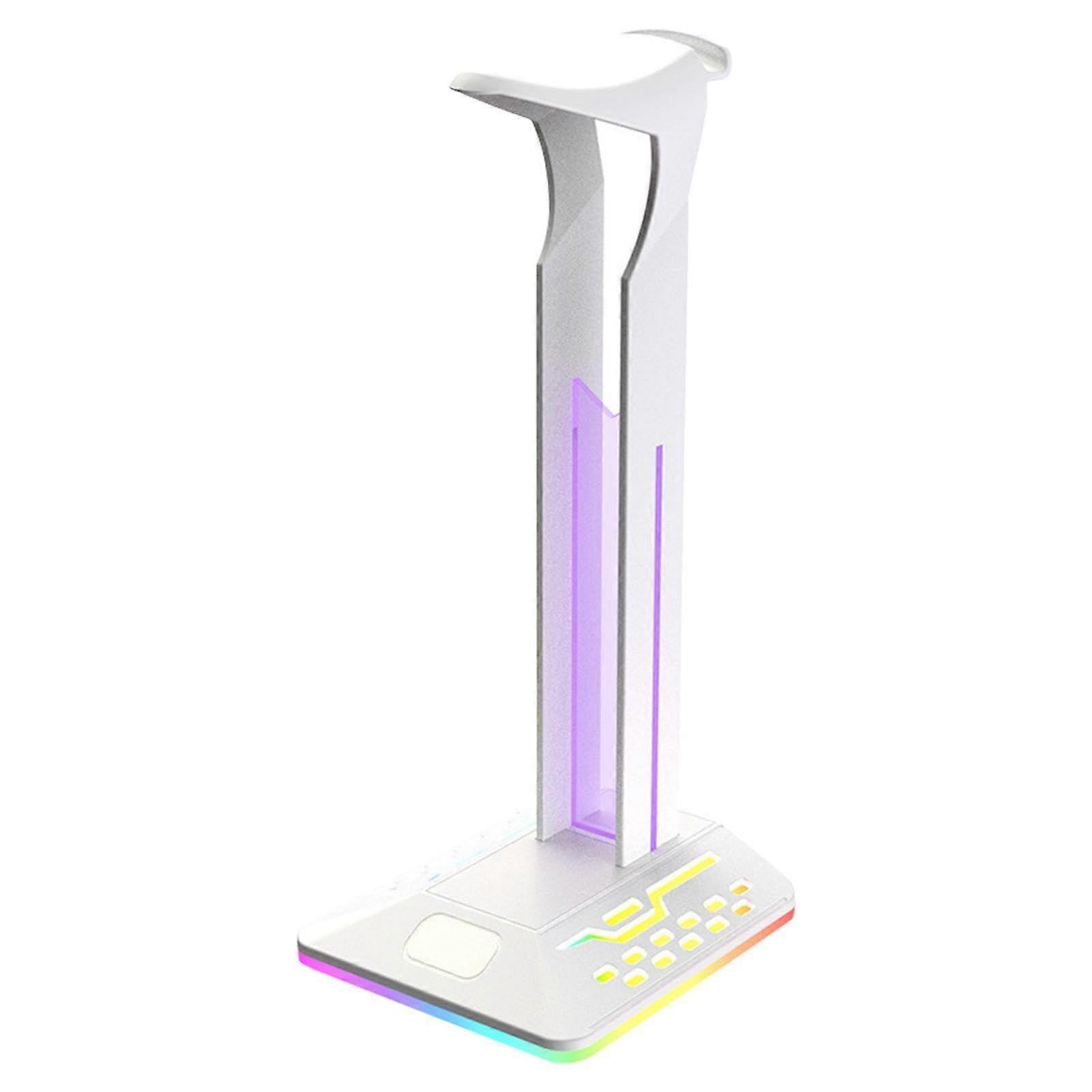 RGB Headset Stand for PC Gaming | Adjustable Gaming Headset Holder Organizer | Compatible with All Headphone Models