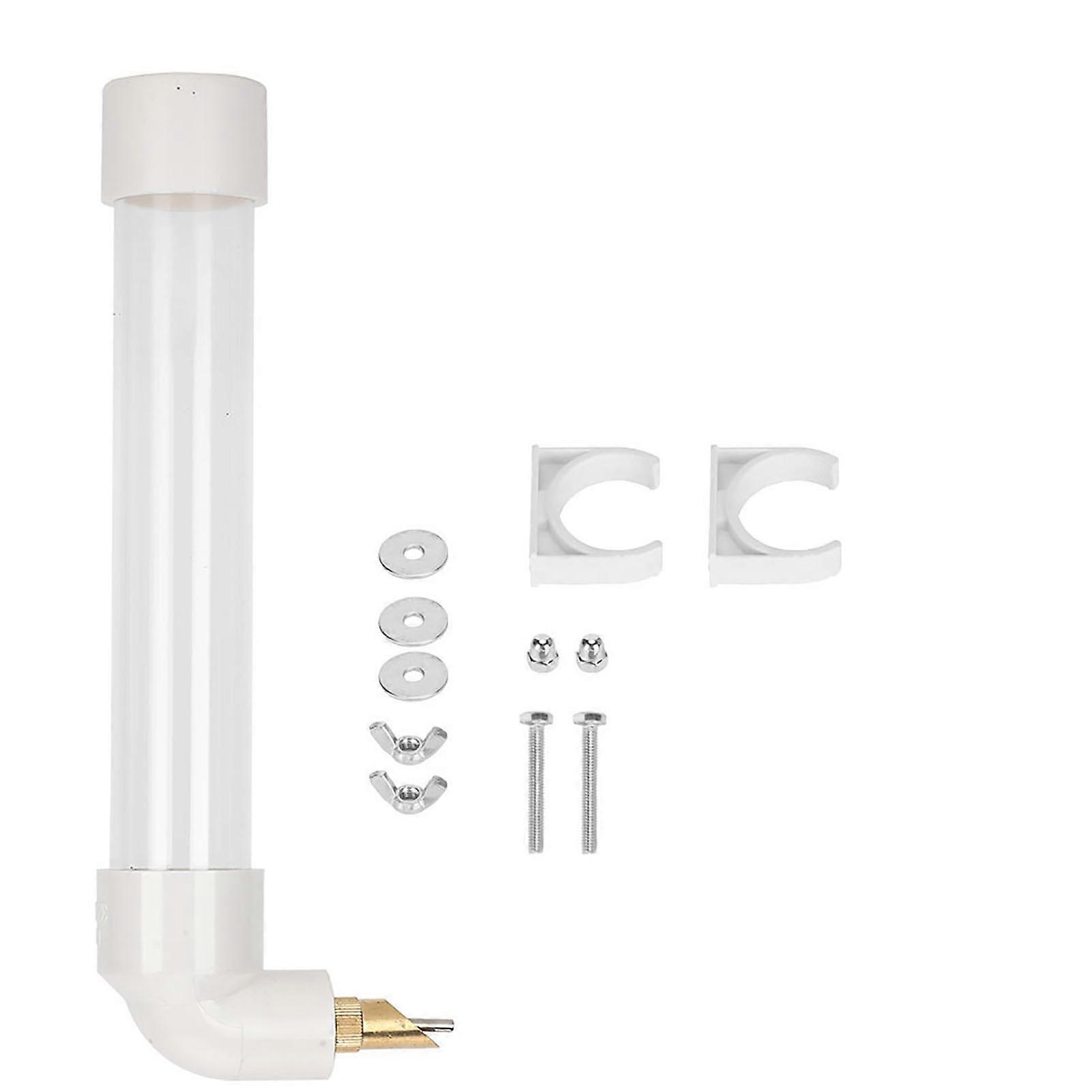 Bird Automatic Nipple Drinker PinFier Parrot Waterer with 2 Buckles Birds Drinking Tools(S )