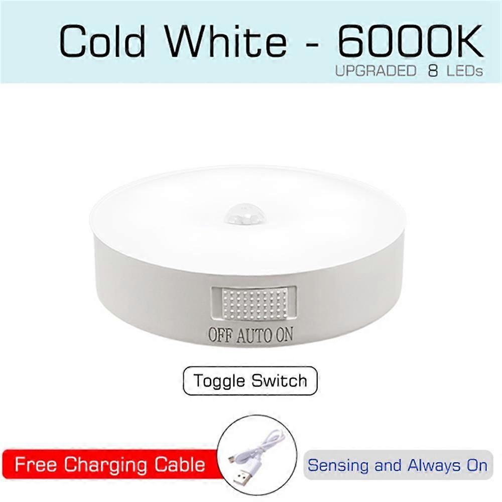 Motion Sensor Light Wireless LED Night Light USB Bedroom Lamp Room Decor Cabient Light Detector Stairs Hallway Closet