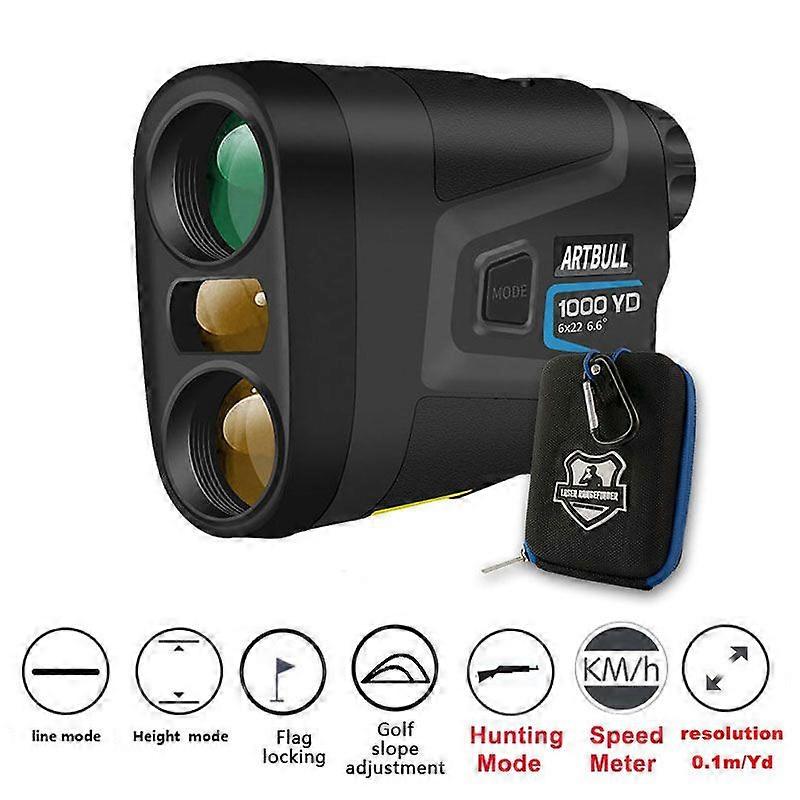 Laser Rangefinder Hunting telescope Speed Laser Distance Meter 1000m 650m Golf Rangefinder with Slope Flag-Lock slope pin