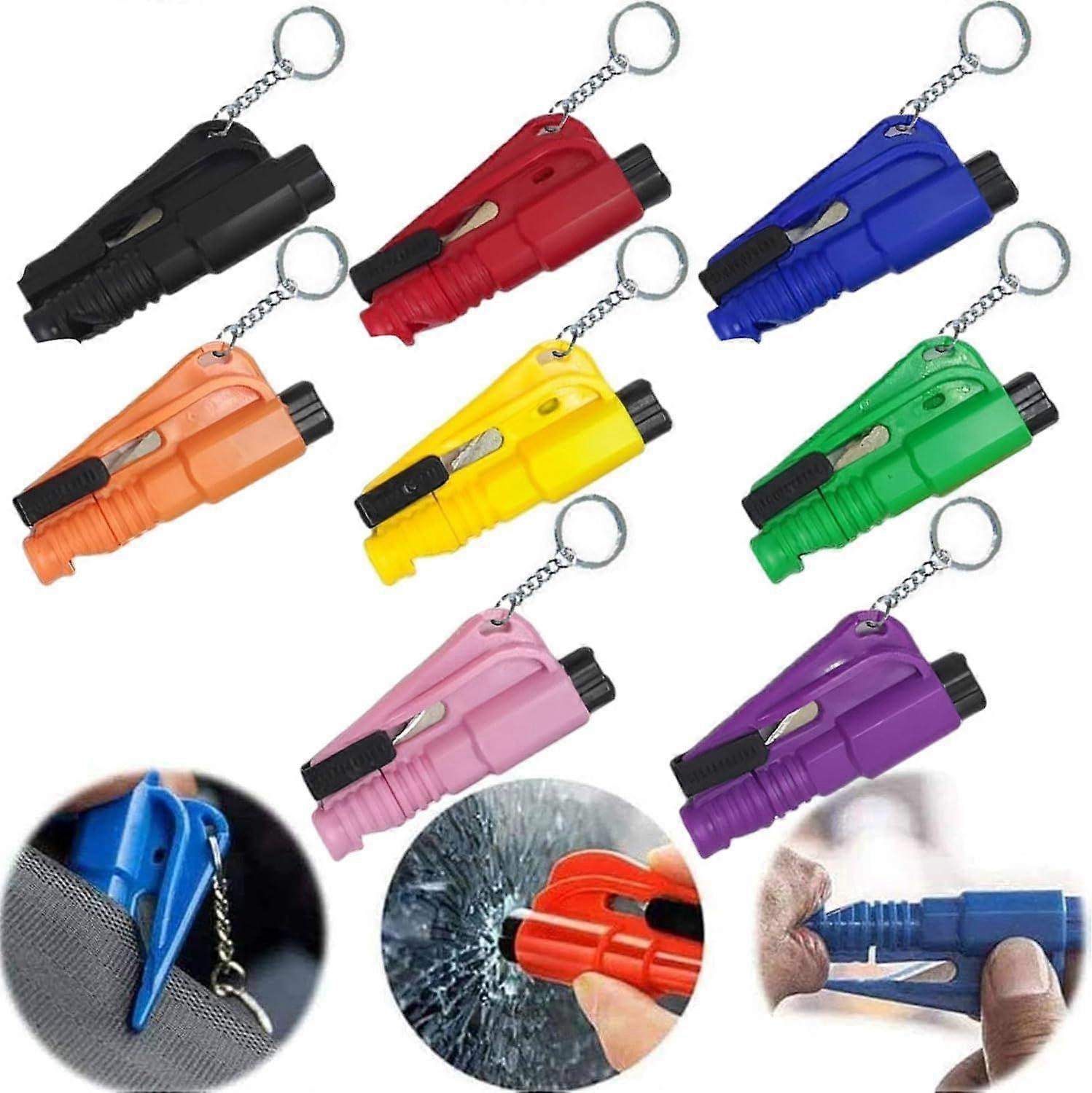 High quality brand new 8Pcs 3 in 1 Seatbelt Cutter and Window Breaker, Car