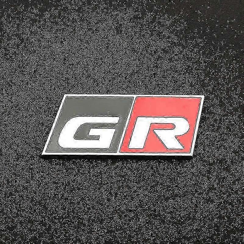 3d μπροστινό σήμα κορμών εμβλημάτων σχημάτων σχάρας λογότυπων Gr μετάλλων Gr για τα αξεσουάρ ετικετών αθλητισμού Corolla Yaris Ch R Rav4 Corolla Revo Hilux gr