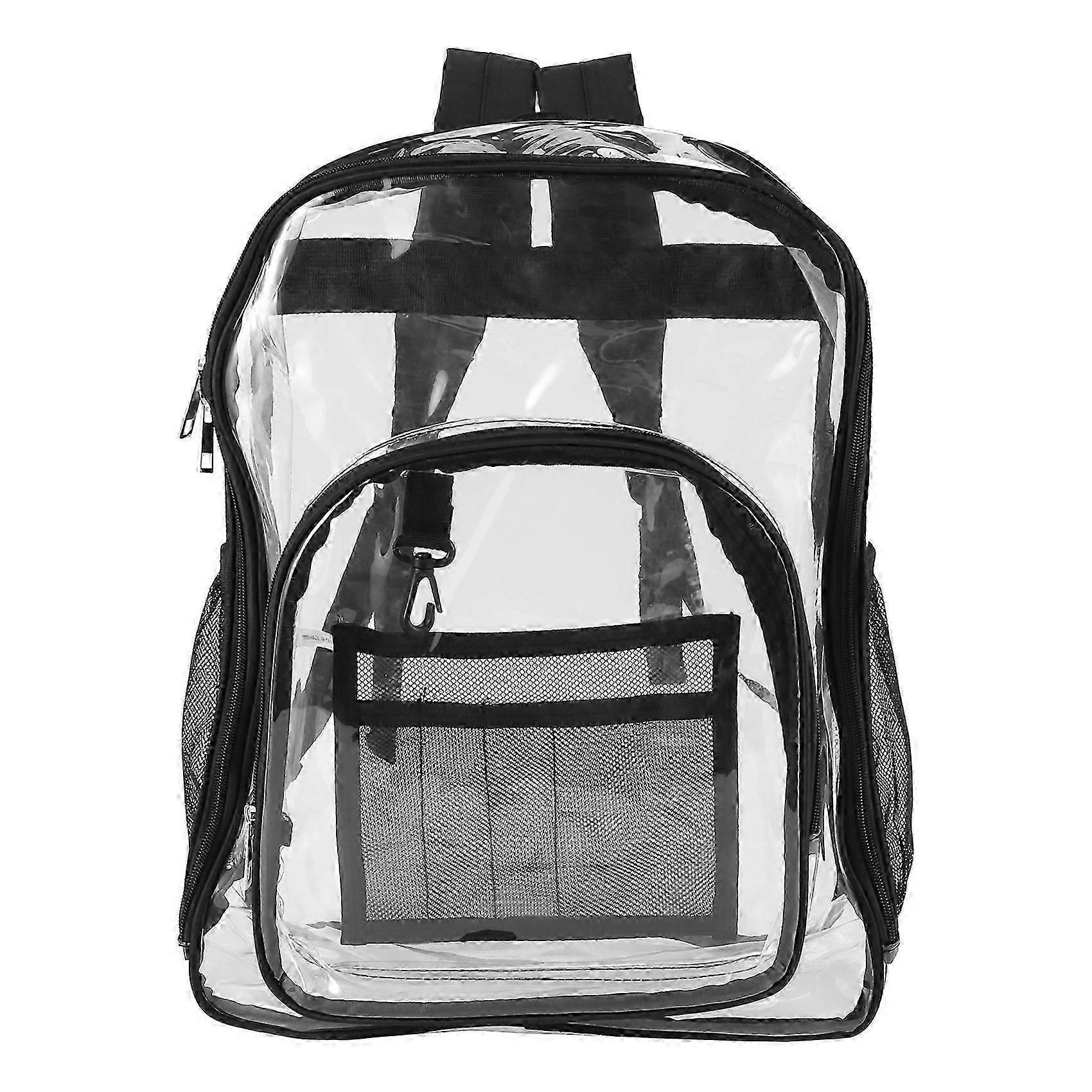Heavy Transparent School Backpack Security Check And Travel