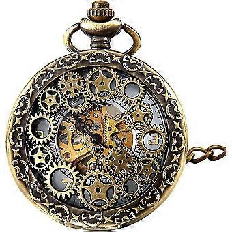 Retro Pocket Watch With Roman And Ara Numerals
