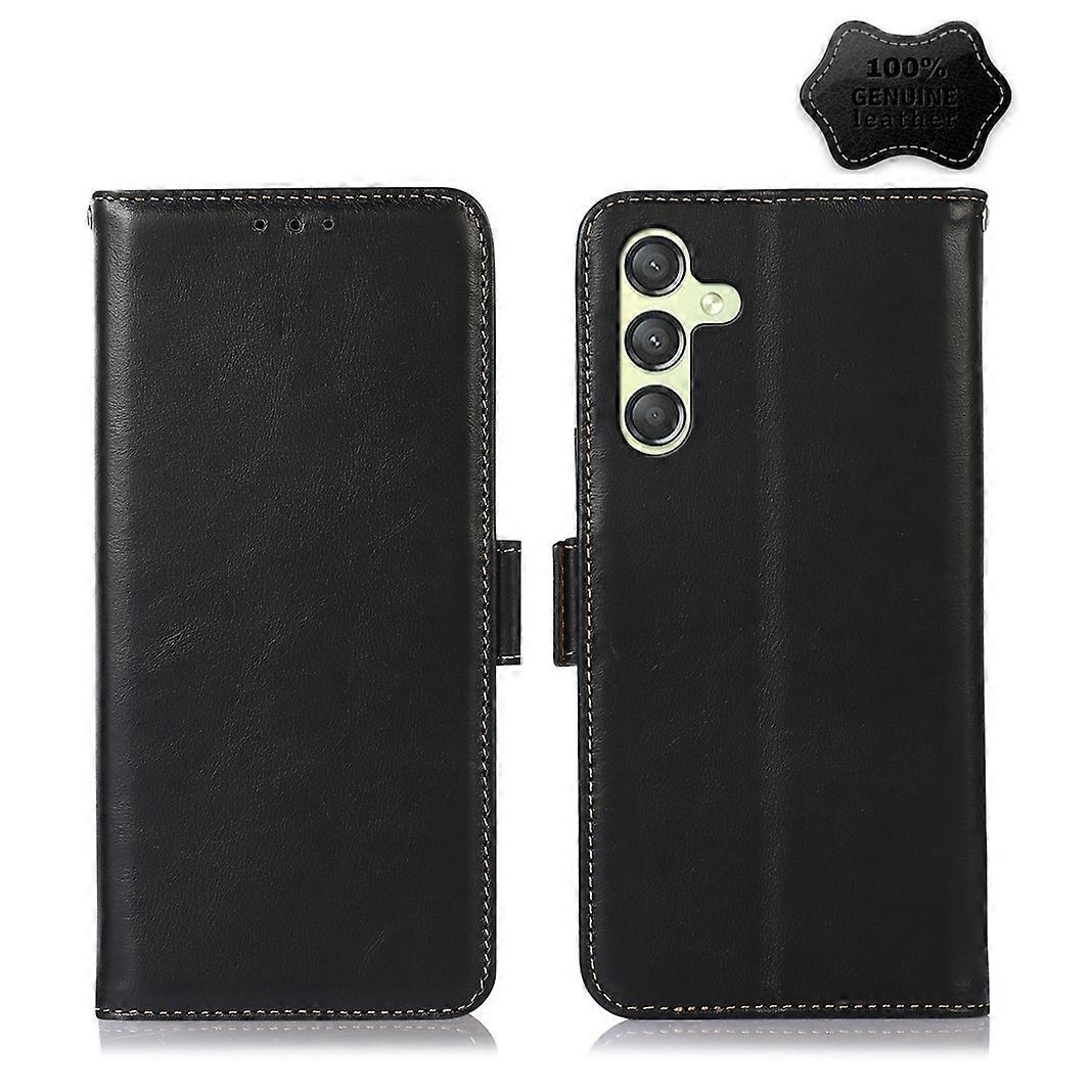 Magnetic Crazy Horse Texture Leather RFID Phone Case