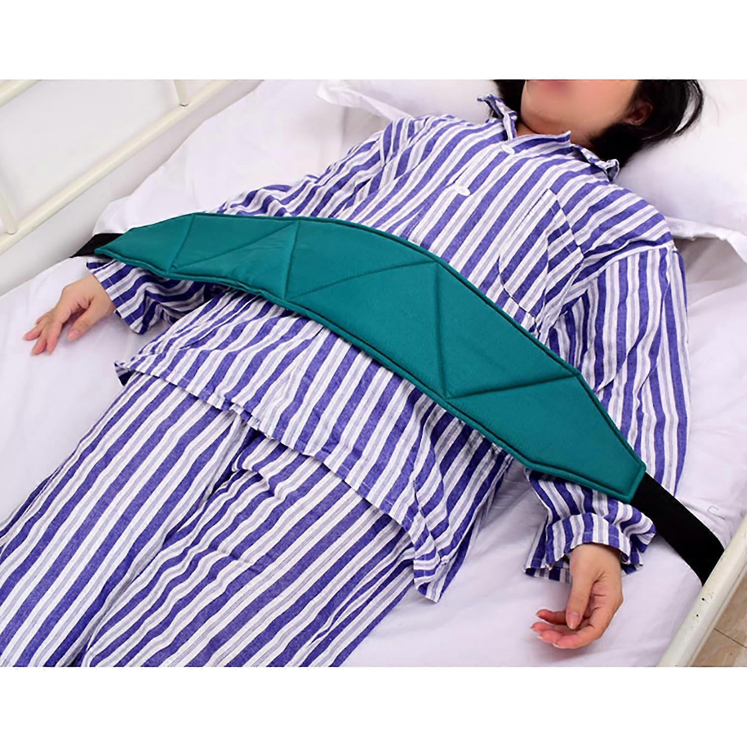 Medical Bed Restraints for Elderly with Soft Waist Belt, Anti-Fall Cushion for Hospital and Home Care, Limb Control Support