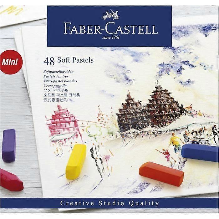 FABER-CASTELL Κουτί με 48 μαλακά μισά τετράγωνα παστέλ