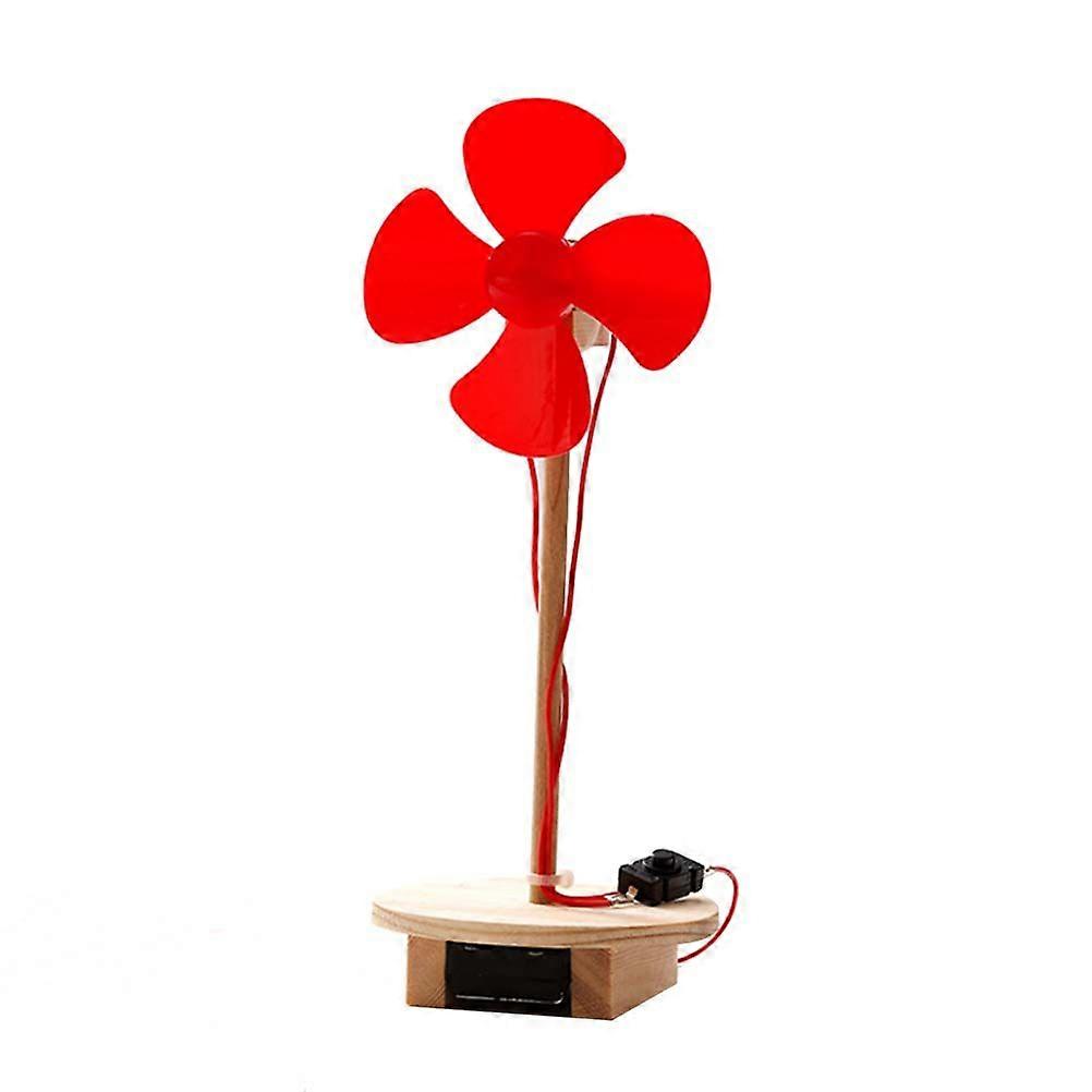 2pcs DIY Mini Motor Fan Simple Scientific Experiment Handmade Material Science Experiment Kits without Battery (Random color)