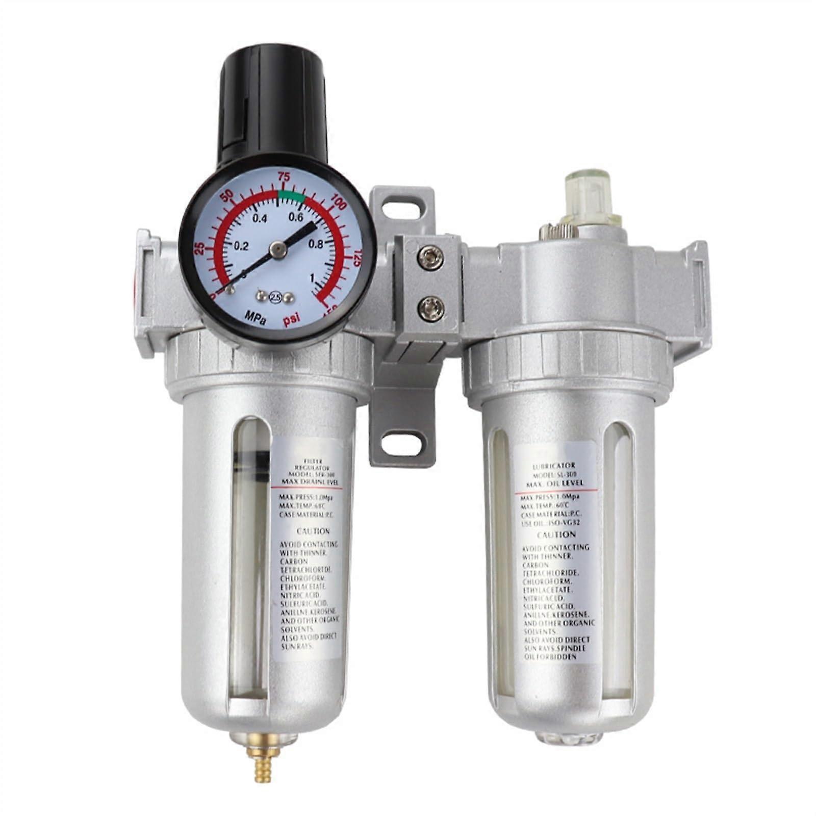 SFC200 SFC300 SFC400 1/4' 3/8' 1/2' Air Compressor Oil Lubricator Moisture Water Trap Filter Regulator(SFC200)