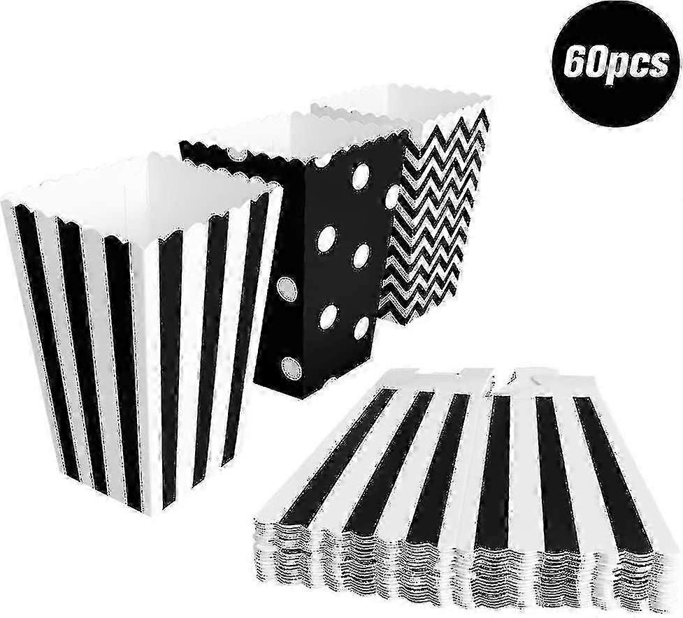 60 τσάντες ποπ κορν τεμ τσάντες Candy Popcorn κουτί ποπ κορν τσάντες κόμμα για ποπ κορν αλάτι ραβδιά και καραμέλα μπαρ-καλό