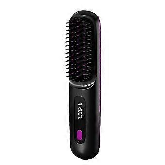 LCD USB Aufladung Heizung Locken Power Kamm Haarglätter Wireless Tragbarer tragbarer Haarglättungskamm