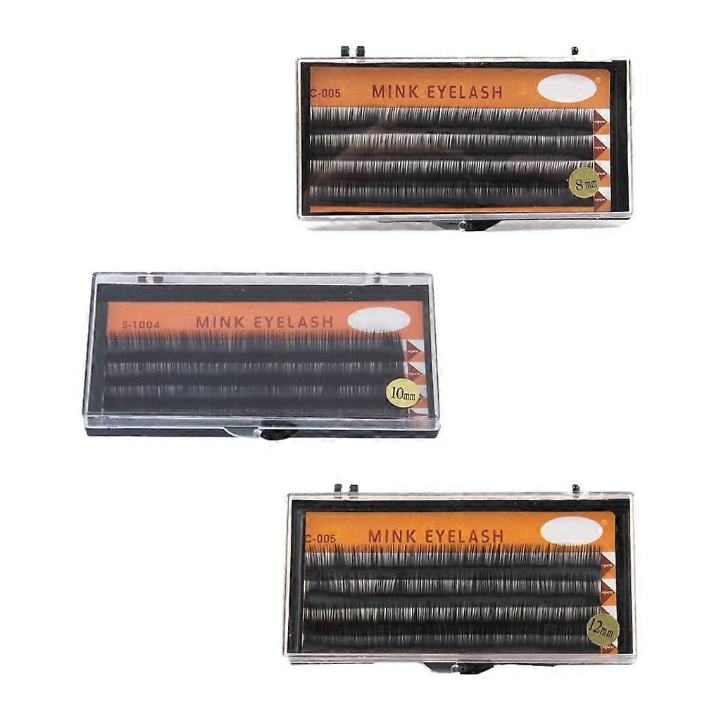 3x False Single Individual Hair Black Extension