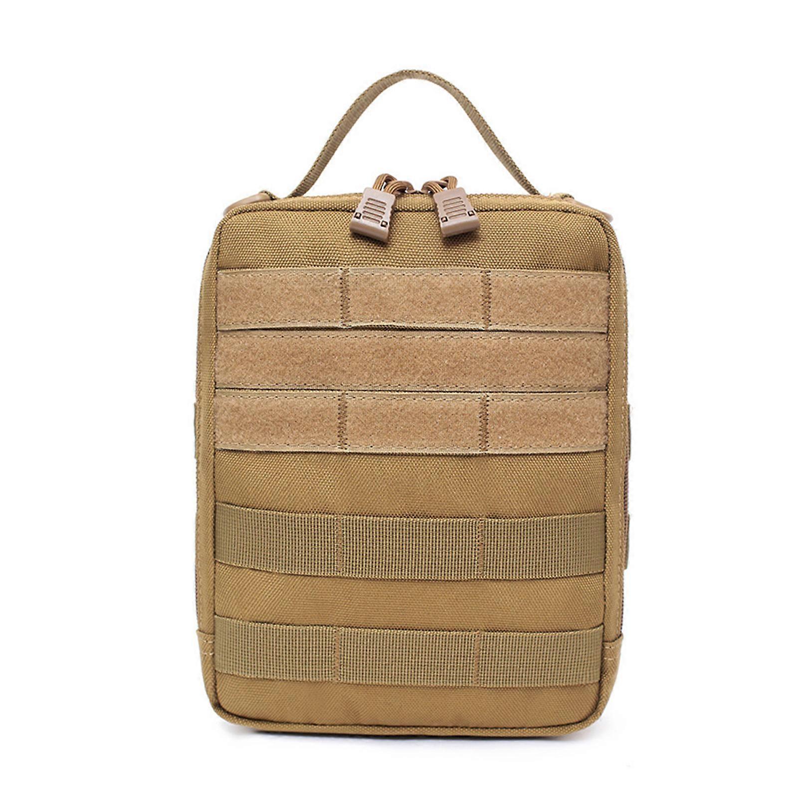 Tactically Utility Pouch Lightweight Tool Bag Large Capacity Nylon Utility Bag Durable Medical Daily Sundry Holder Khaki