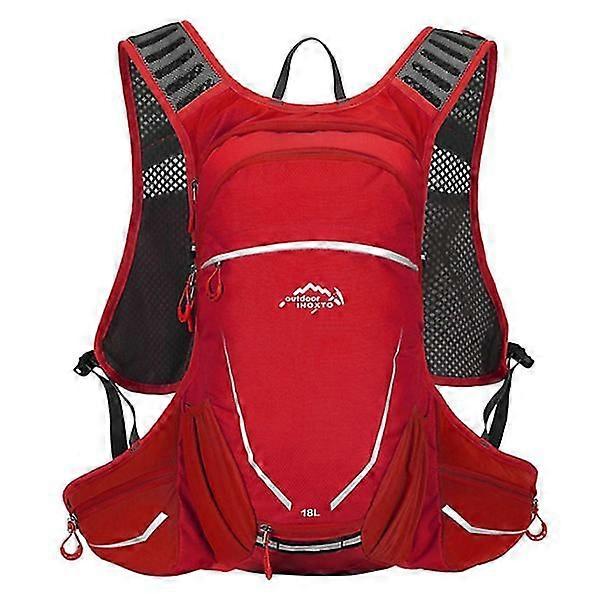 18 لتر حقيبة ظهر رياضية للدراجات في الهواء الطلق لون أحمر