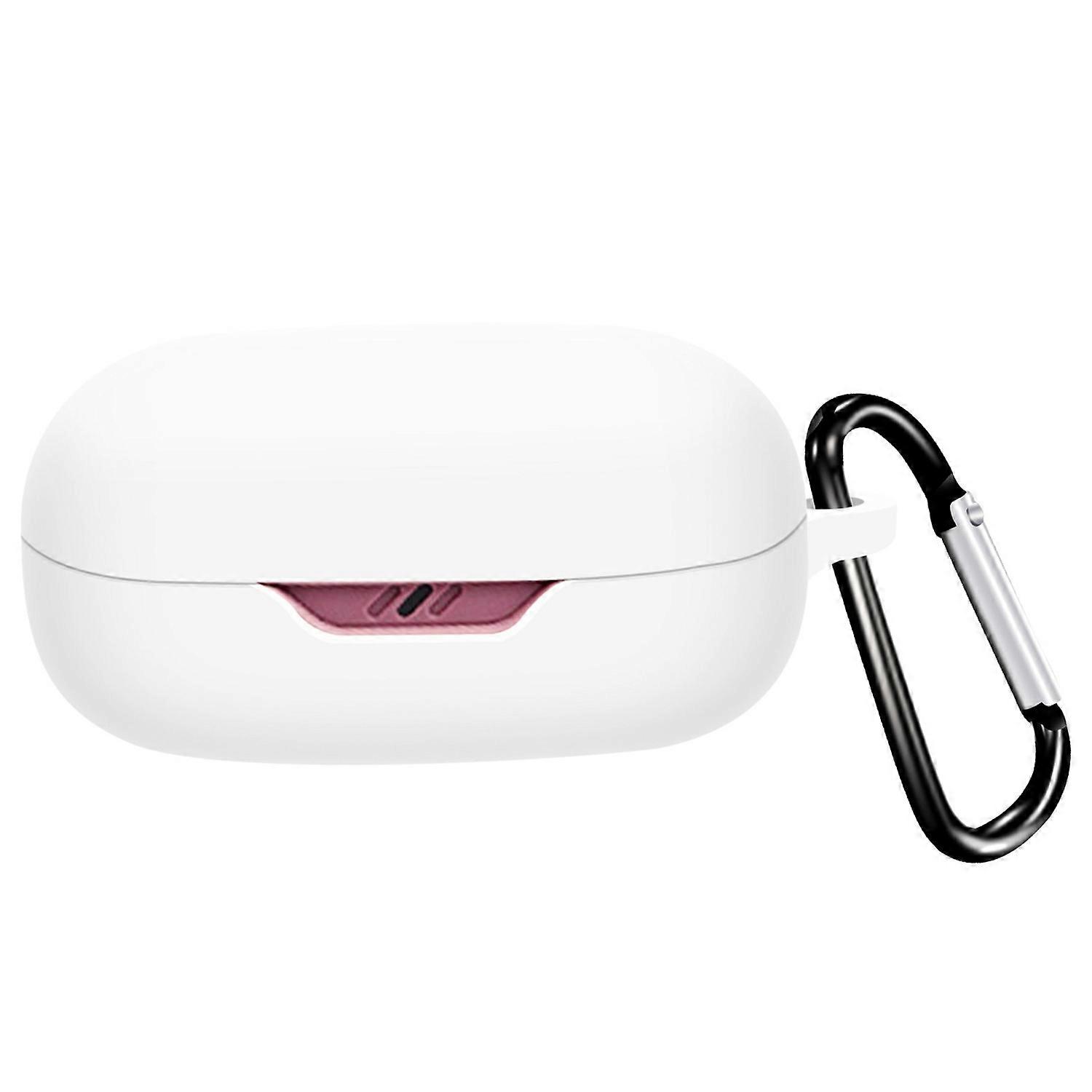 For JBL Wave Flex 2 Protective Case Bluetooth-Compatible Earbuds Silicone Cover with Hook