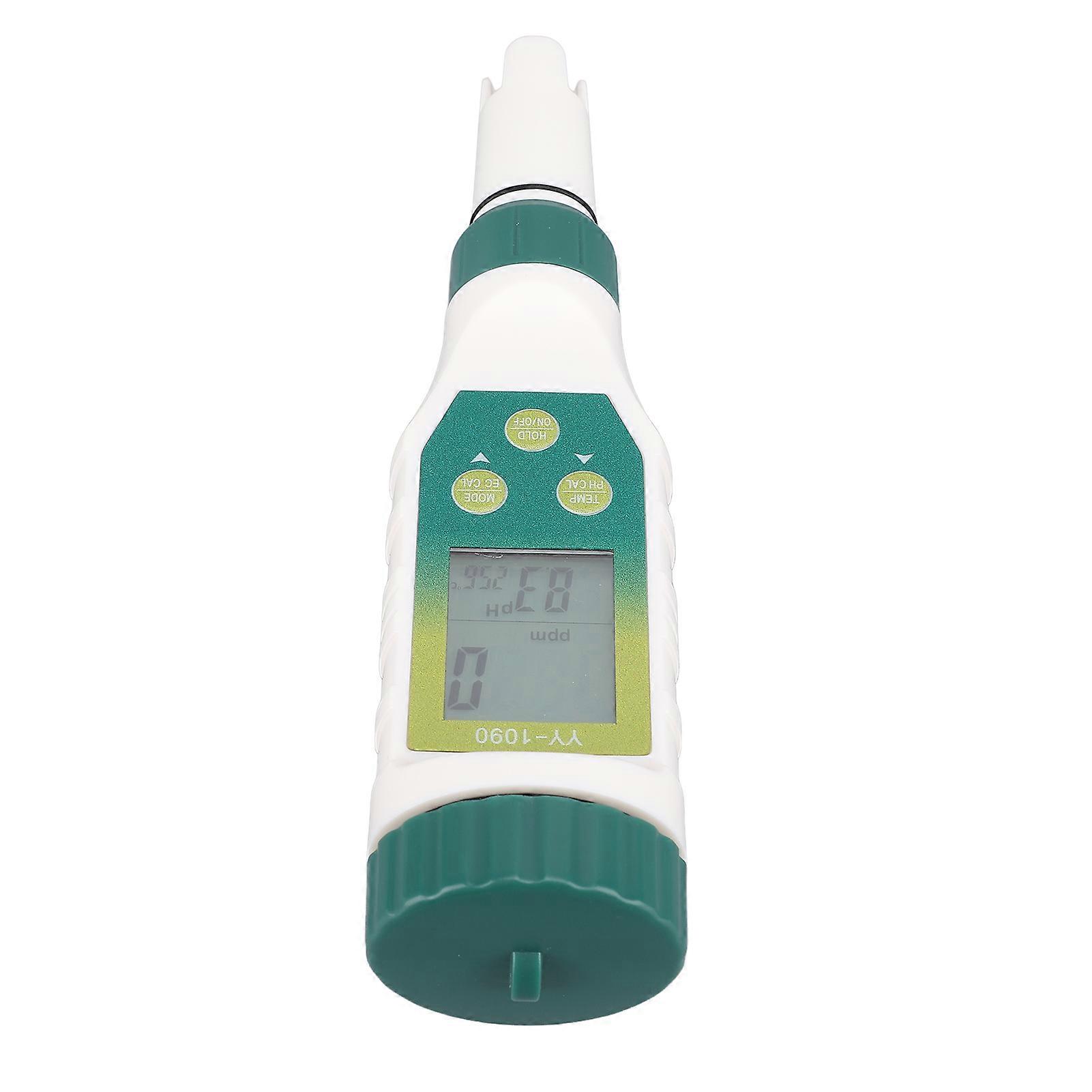 Water Quality Tester 5 In 1 PH Salt TDS EC Temperature Meter for Swimming Pool Drinking Water Aquariums High Accuracy Multi Display 