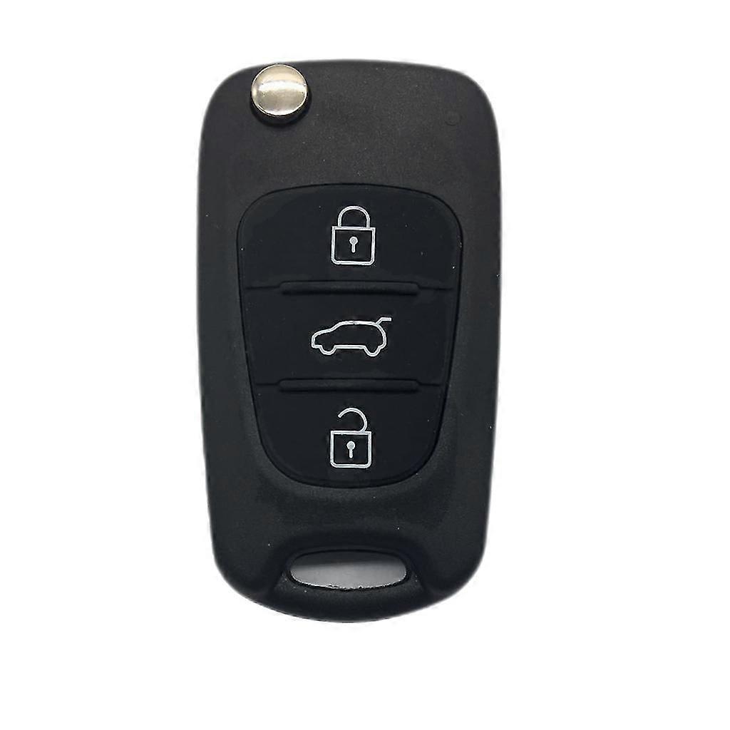 3-button folding car key shell compatible with hyundai kia [jkw]