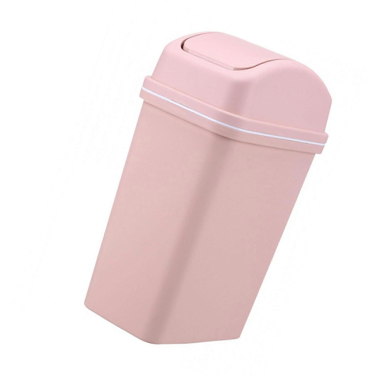 Swing Top Bin 10L Waste Bin with Lid Home Office Space Saving