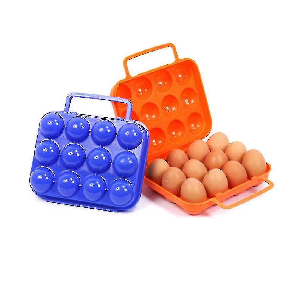 Portable Plastic Egg Storage Box for Kitchen & Outdoor Use
