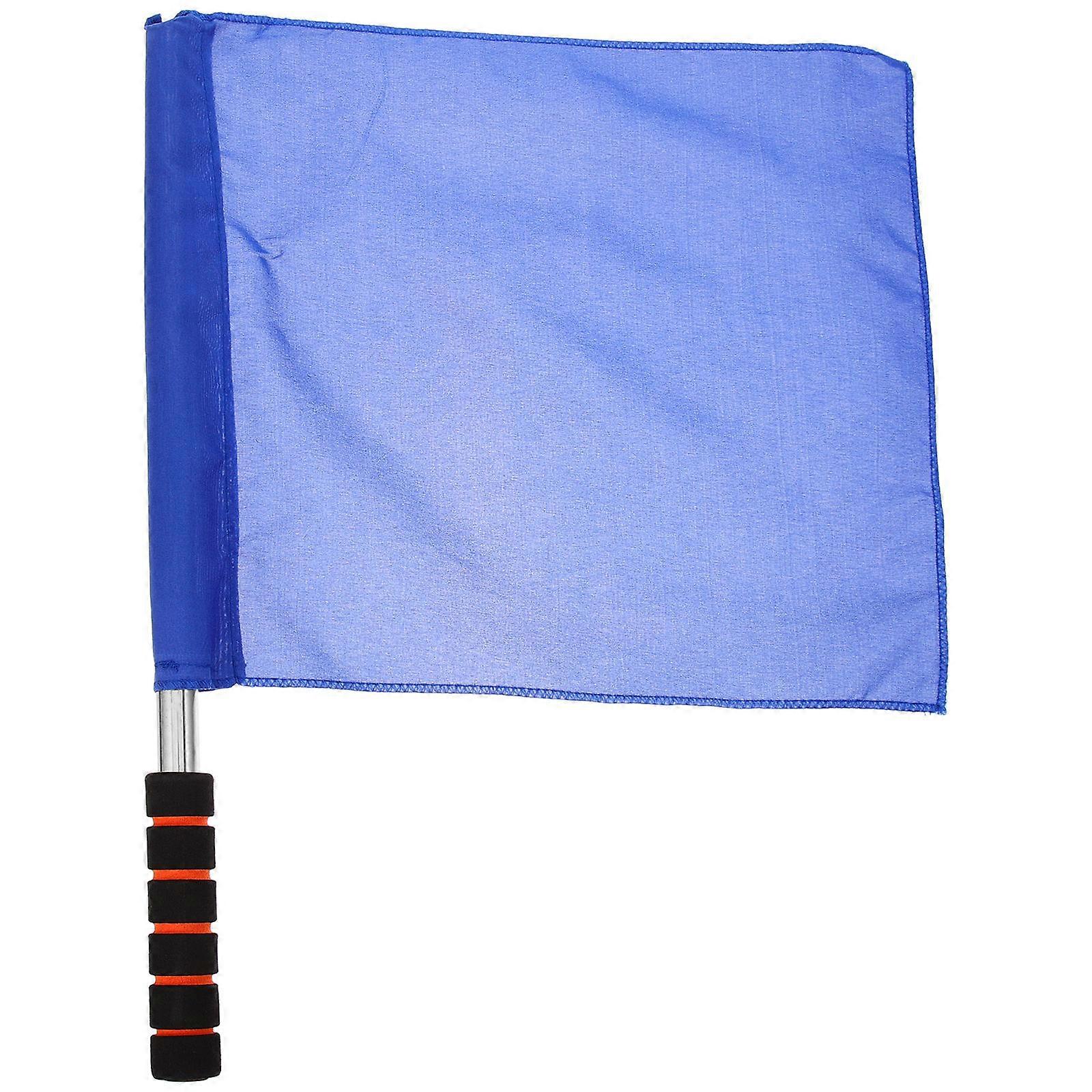 Portable Lightweight Referee Hand Waving Flag with Comfortable Grip for Soccer and Events – Bright Color for High Visibility