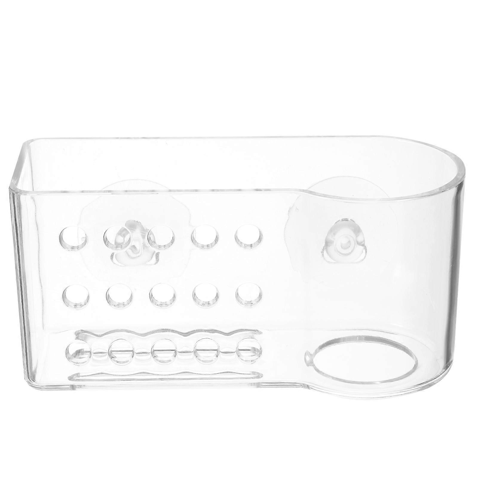 Sponge and Scrubber Holder for Sink, Multi Functional Kitchen Storage Rack with Suction Cup Design