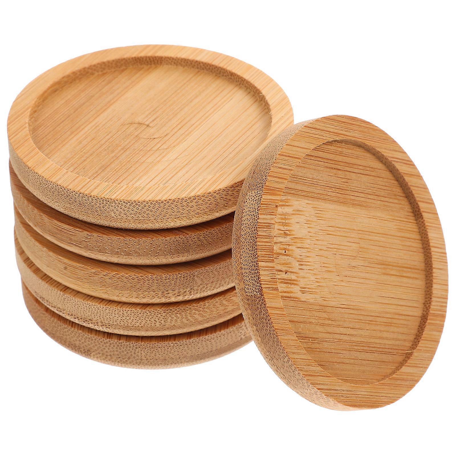 Table Coasters for Cups, Heat Resistant Bamboo Mats, Matching Various Styles