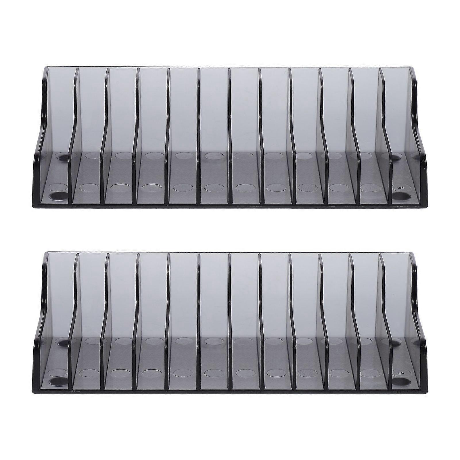 2Pcs Professional Vertical Desktop Game Cards Holders Game Discs Storage Holder