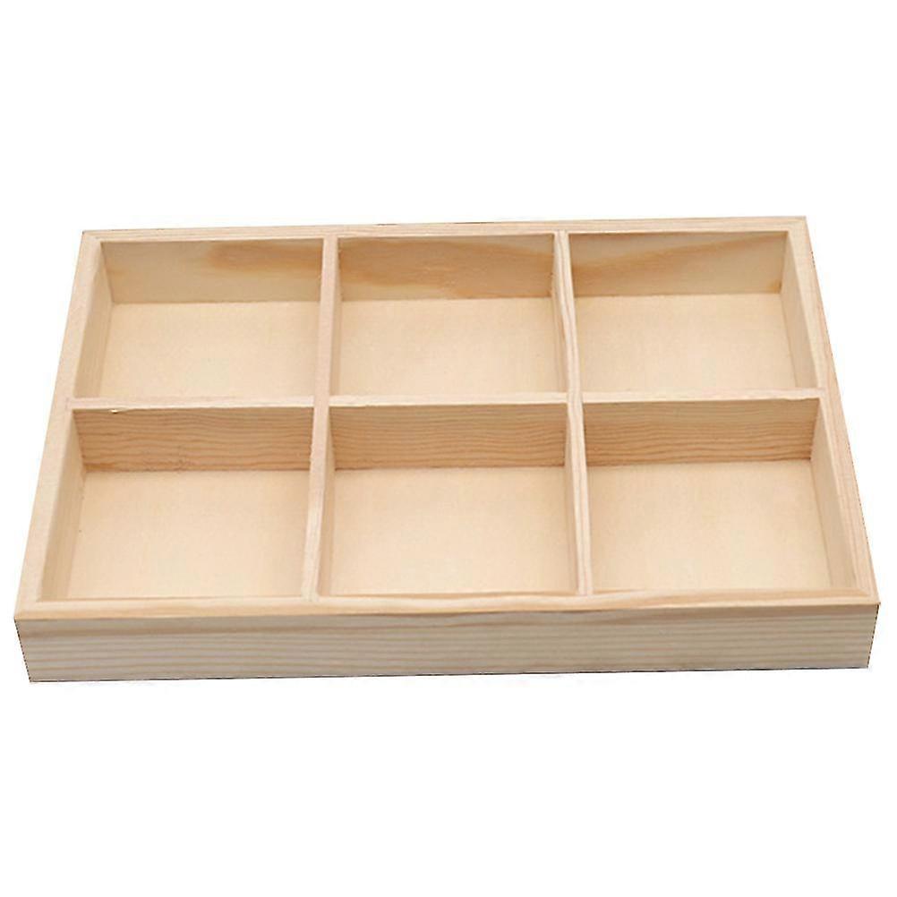 Portable 6-Section Crayon Box - 23.5x16x3cm Art Case