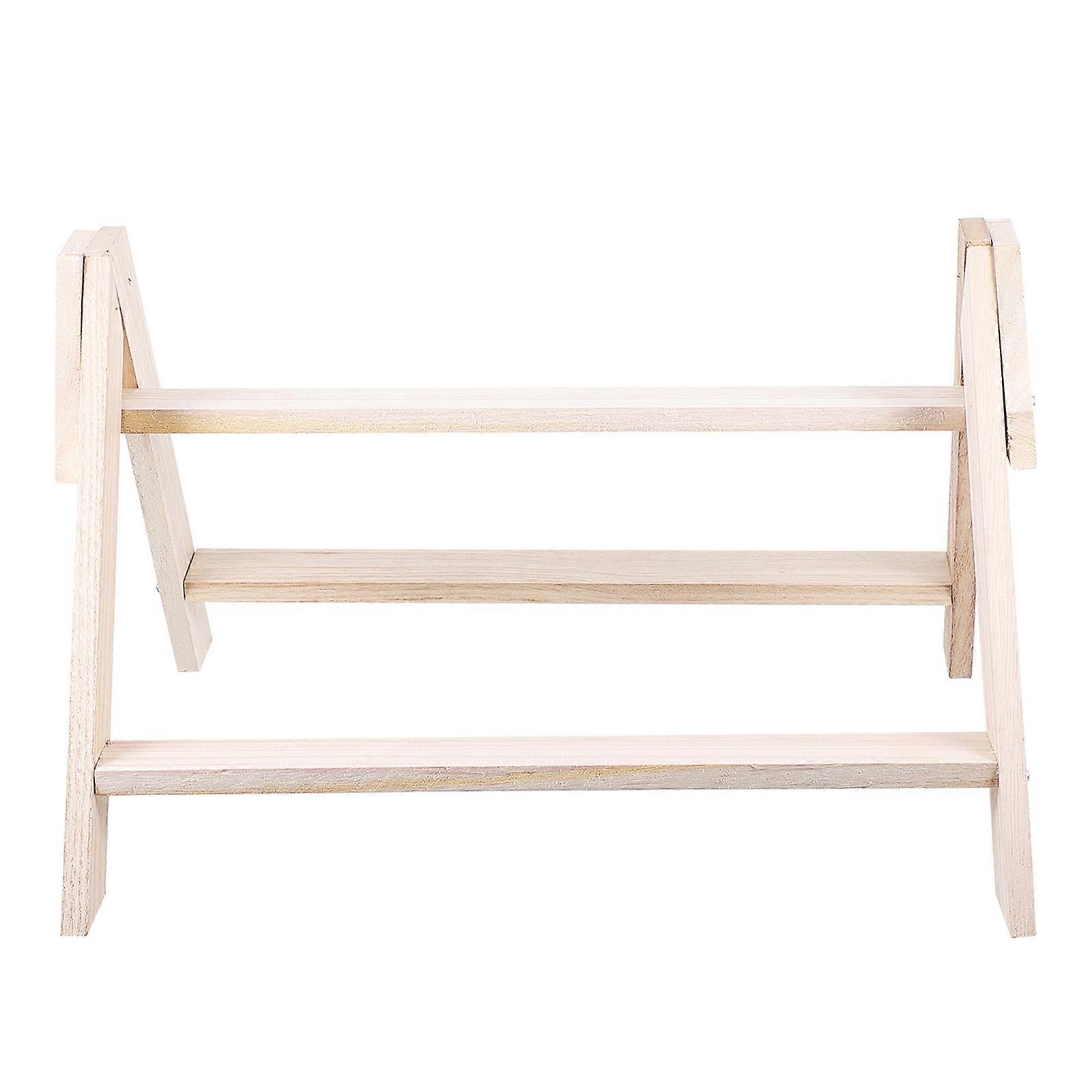 Pet Chicken Stand Rectangular Chick Standing Rack Indoor Bird Activity Wood 1Set