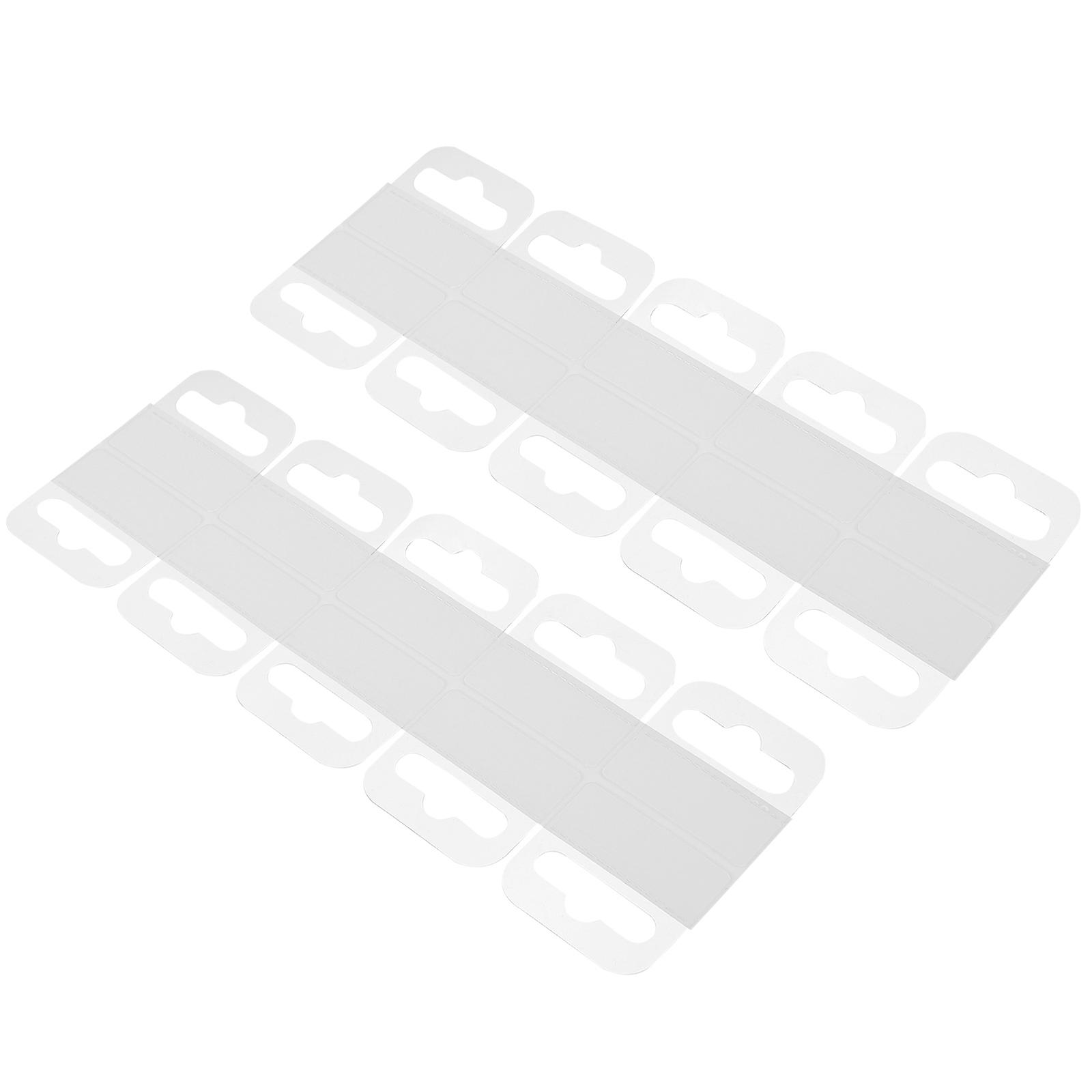 200pcs Transparent Hook Environmental PET Aircraft Hole Plastic Hook Display Box Hook