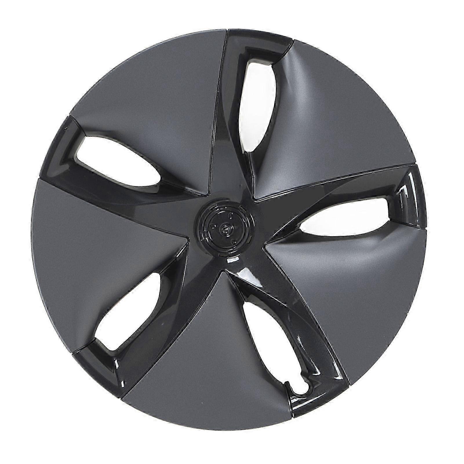 Wheel Hubcap Matte Black High Strength Replacement for Certain Brand Model 3 2017 to 2023