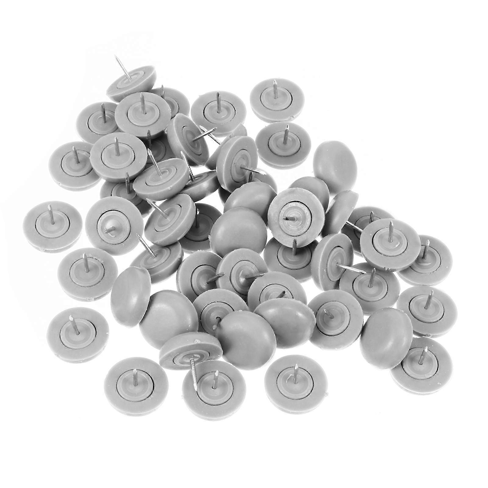 Furniture Glide with PVC and Metal for Home Use Grey Floor Protector with Nail 50pcs
