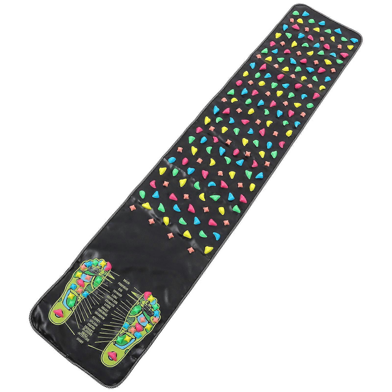 حصيرة تدليك القدم غير قابلة للانزلاق تصميم حصى قابلة للفصل وسادة تدليك الأحجار القابلة للفصل لعلم المنعكسات المريح