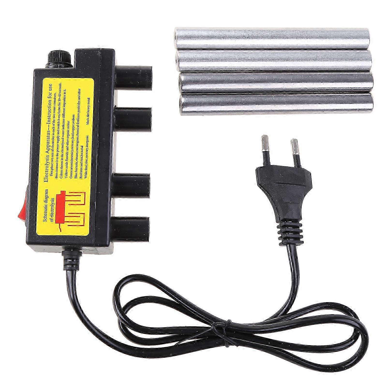 Electrolyzer Quick Water Quality Testing Electrolysis Iron Bars TDS Tester EU Pl  Black Edition 0620