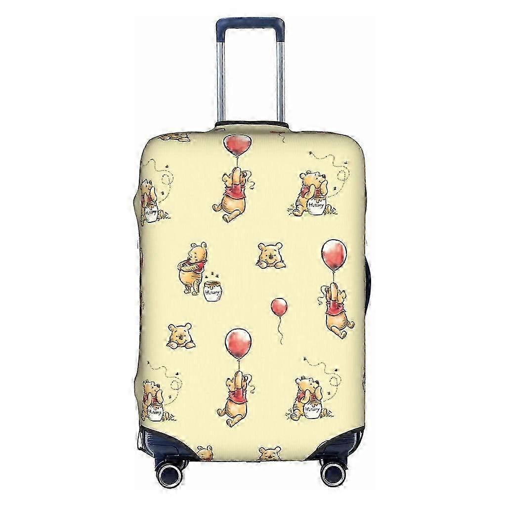 Winnies The Pooh and Friend Travel حقيبة حامي غطاء أمتعة مطاطي قابل للغسل مناسب ل 18-32 بوصة SFH3773