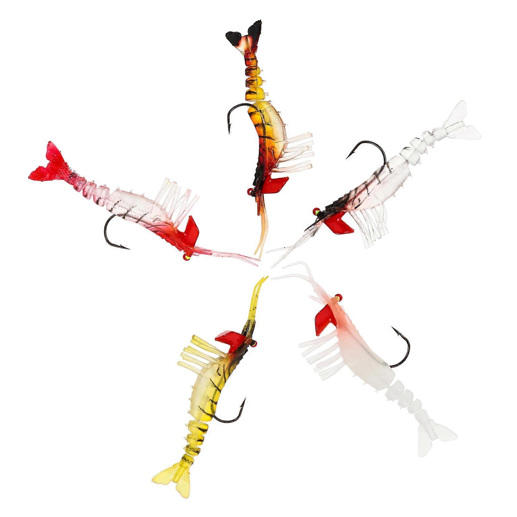 Bionic shrimp bait Glowing artificial bait For fresh and saltwater fishing Artificial rubber bait Transparent Transparent 4 Ref: 4160