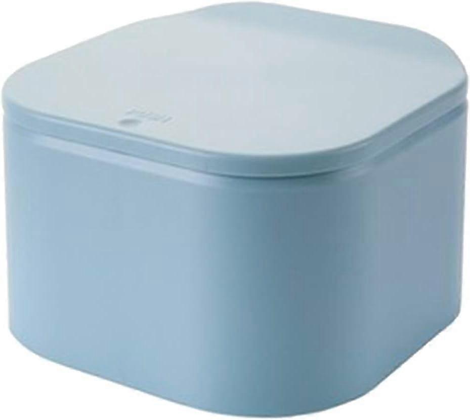 Desktop trash can European-style mini desktop lid spring-type trash can desktop garbage storage box with lid trash can desktop organizer 18.
