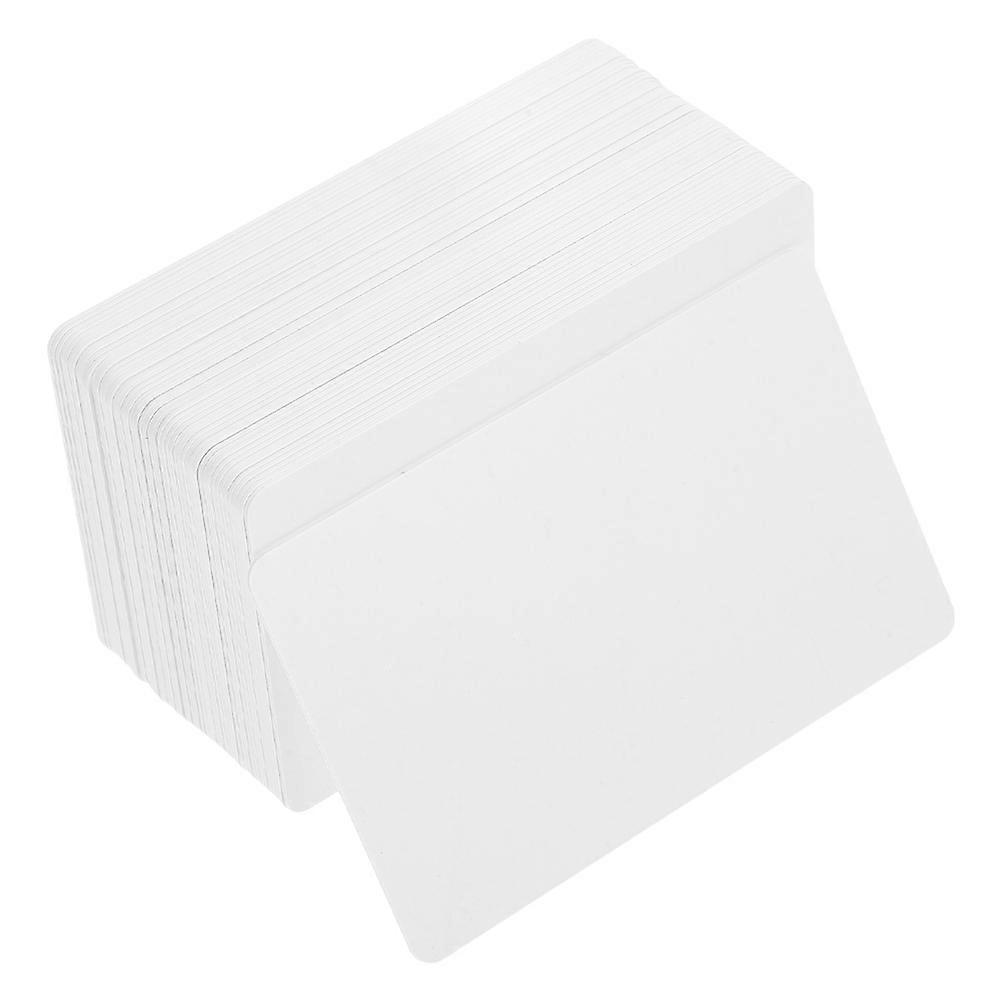White Blank Pvc Cards For Business Users Personal Users Diy Design Standard Credit Card Size Double Side Printable Identification 100Set