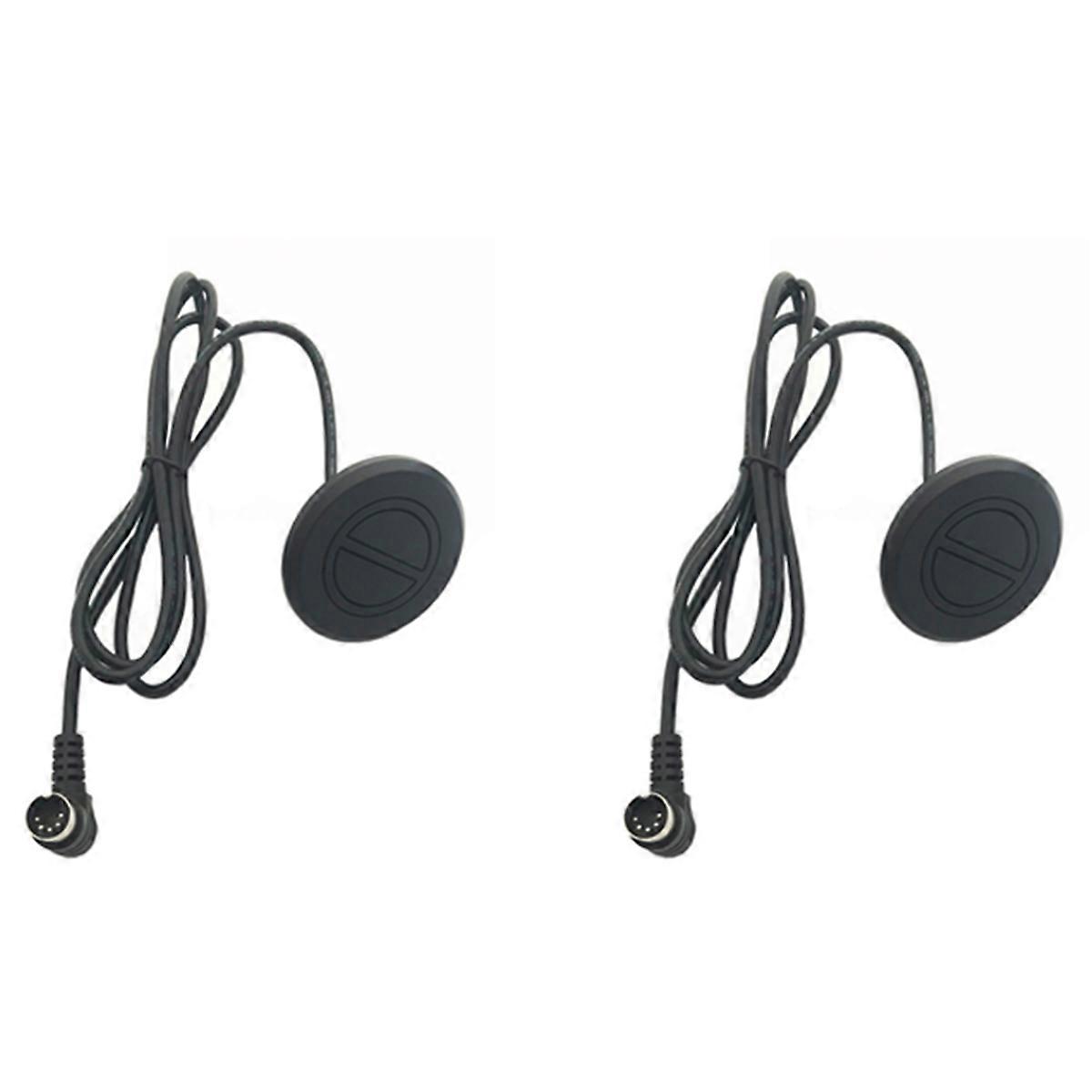 2X Electric Recliner Switch 2 Button 5 Pins Round Hand Switch for Home Appliance Adjustable Bed Lift