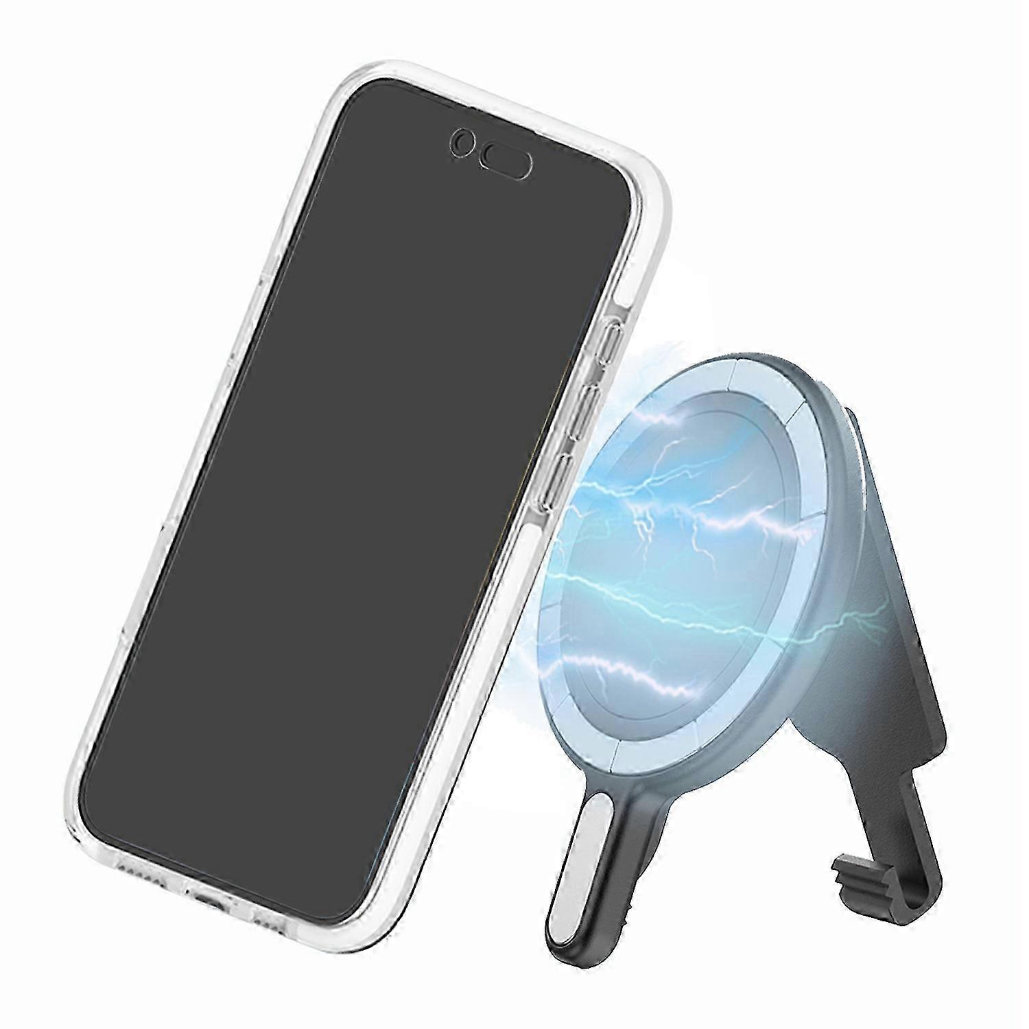 Multi-Functional Magnetic Phone Mount Stand for Desktop Clip and Belt Clip - B