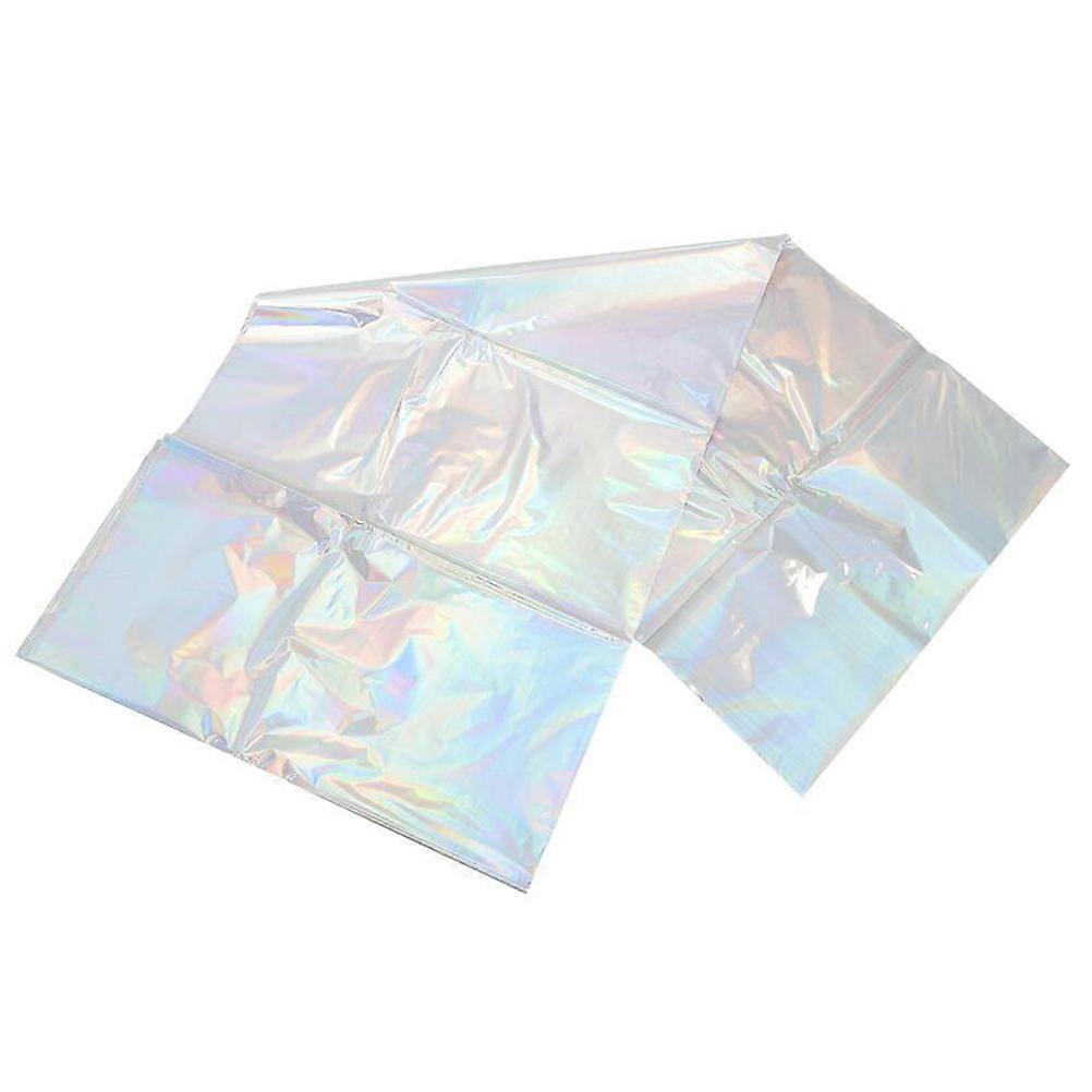 Table Cover Disposable Iridescent Rectangle Tablecloth for Party Protect Table Multi-colored 274x137cm 3Pack