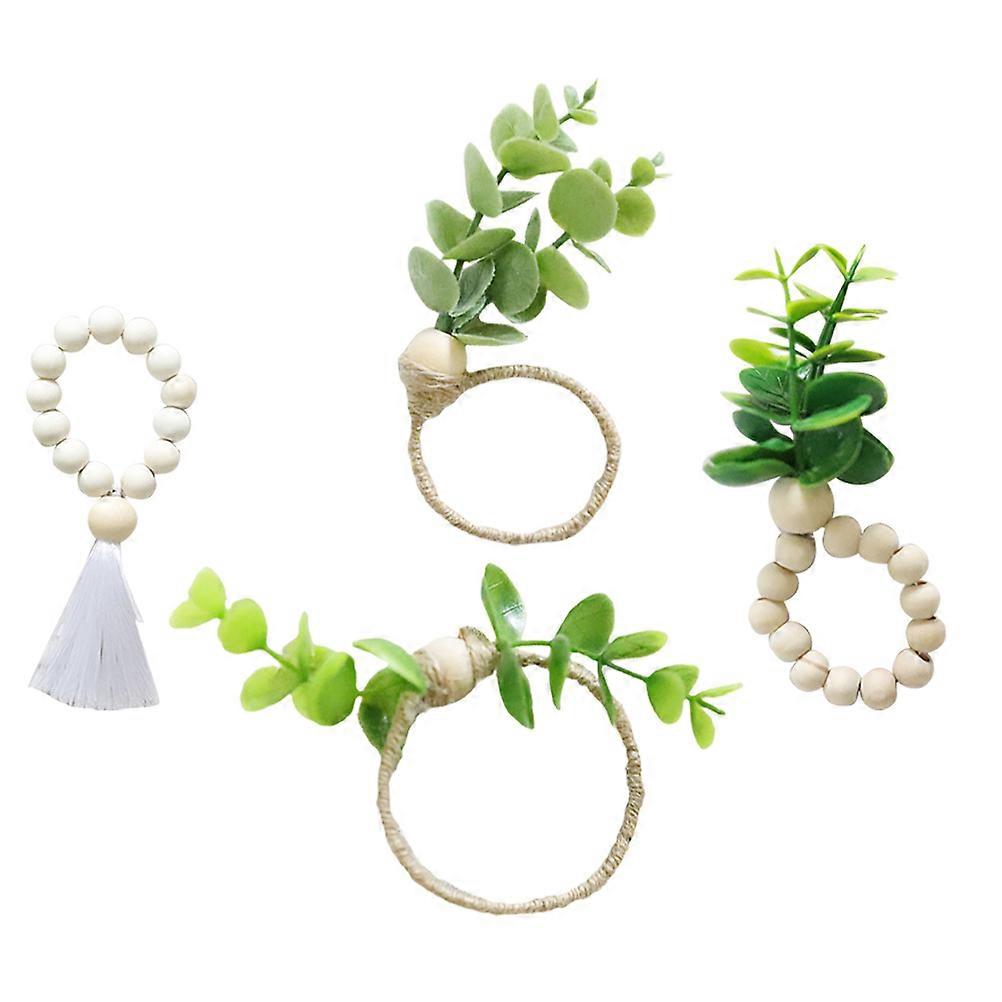 Party Serviette Buckle Reusable Napkin Ring For Family Occasions 4Pcs