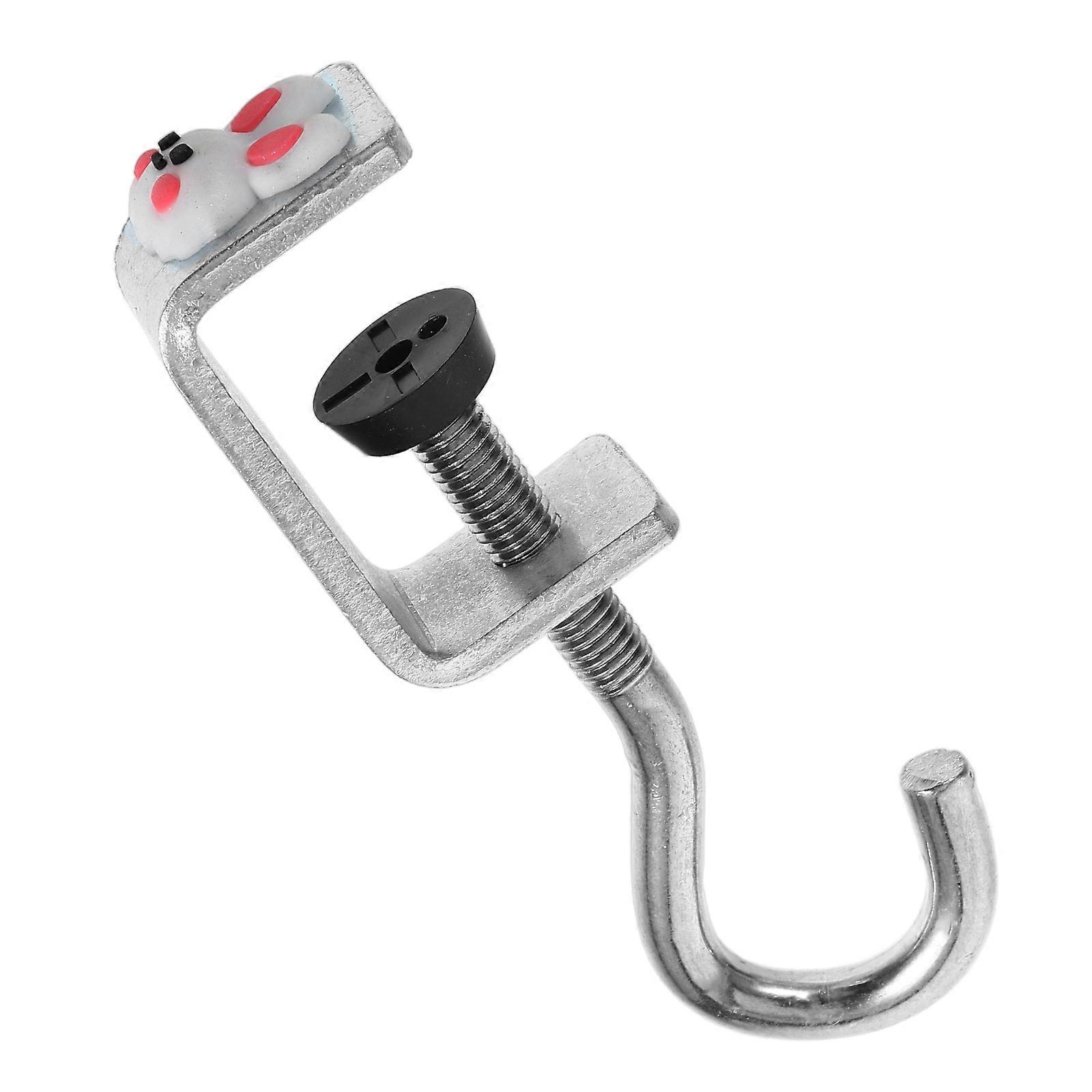 مكتب جبل حقيبة يد هوك المشبك على حقائب الظهر المعلقة على الطاولة لطيف أرنب شكل معدن 3 قطع للاستخدام المنزلي