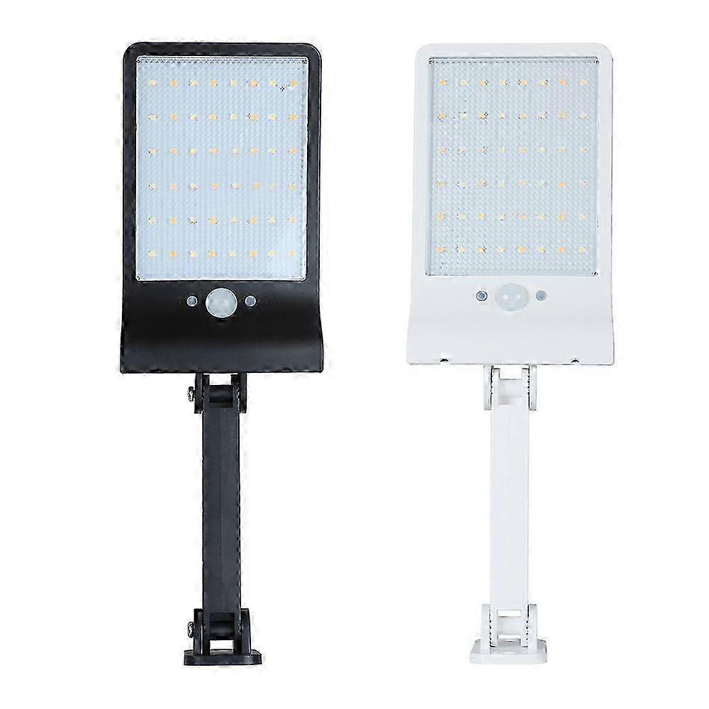 2025 Latest Model 48L-ED Solar Light with Remote Control 3 Modes PIR Motion