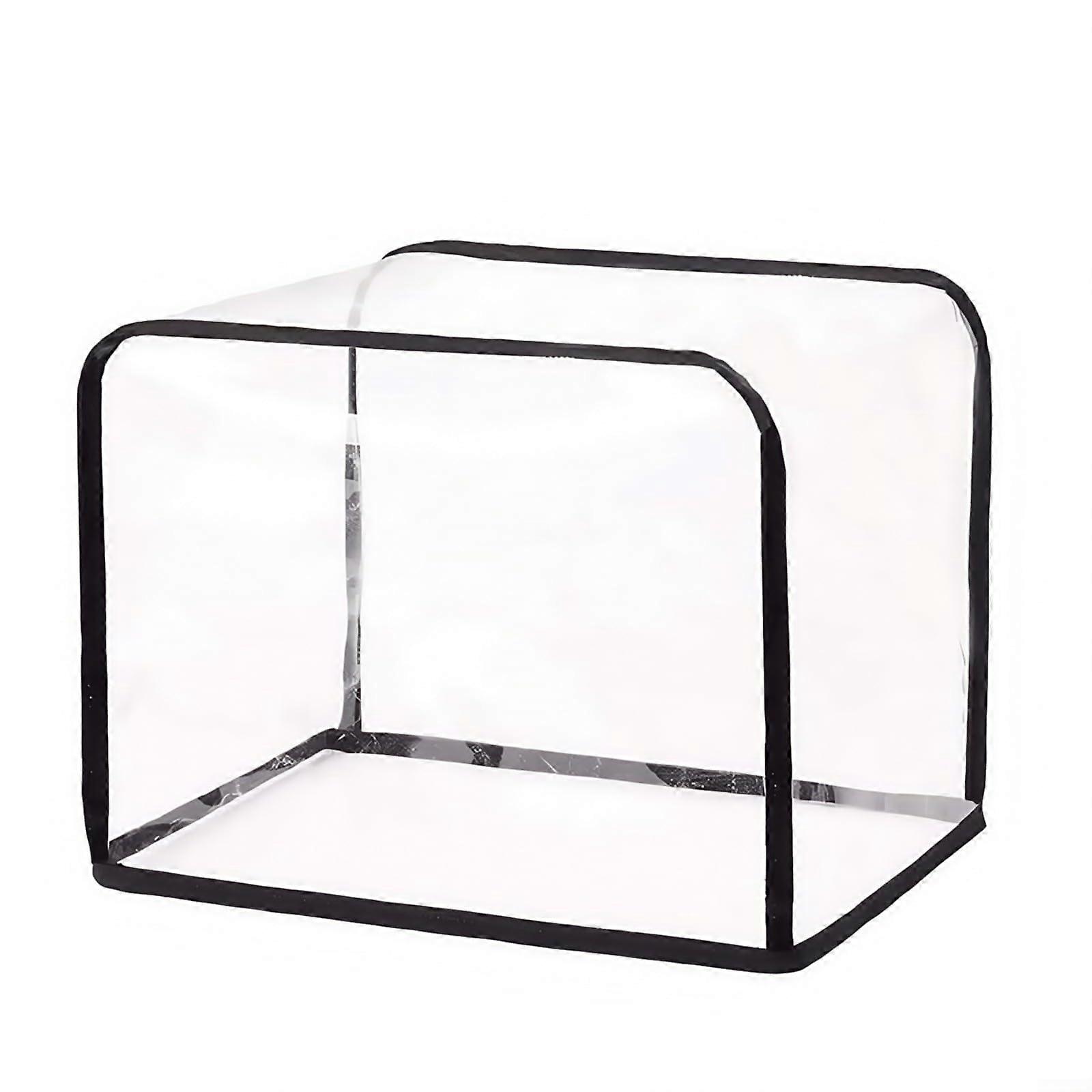 Transparent 2slice toaster cover, waterproof, dustproof, PEVA, clear visibility, easy to clean, 30 x 24 x 24 cm