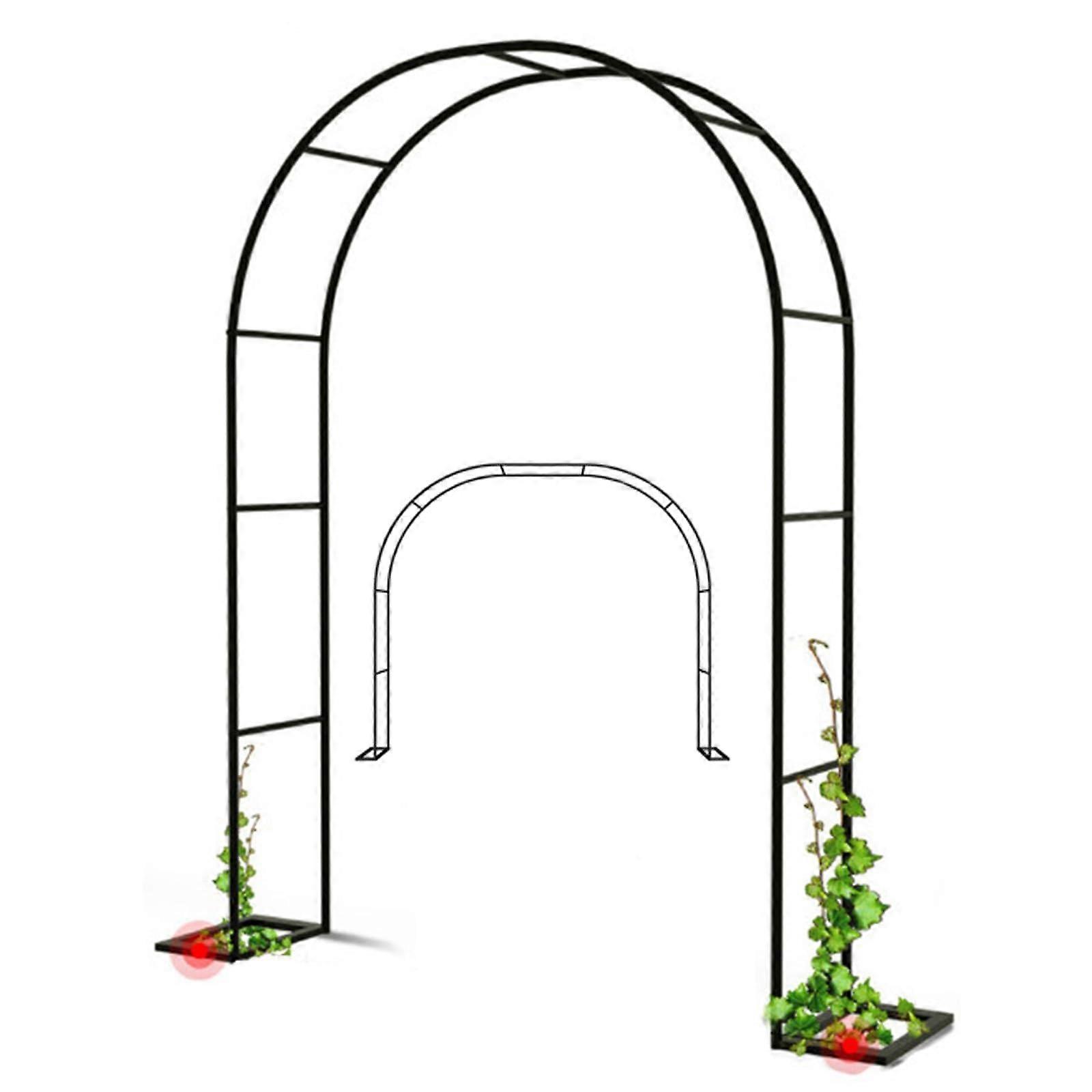 معدن حديقة القوس مانعة لتسرب الماء روز قوس تعريشة المجلفن روز دعم W350 × H220cm لتزيين الزفاف والحفلات