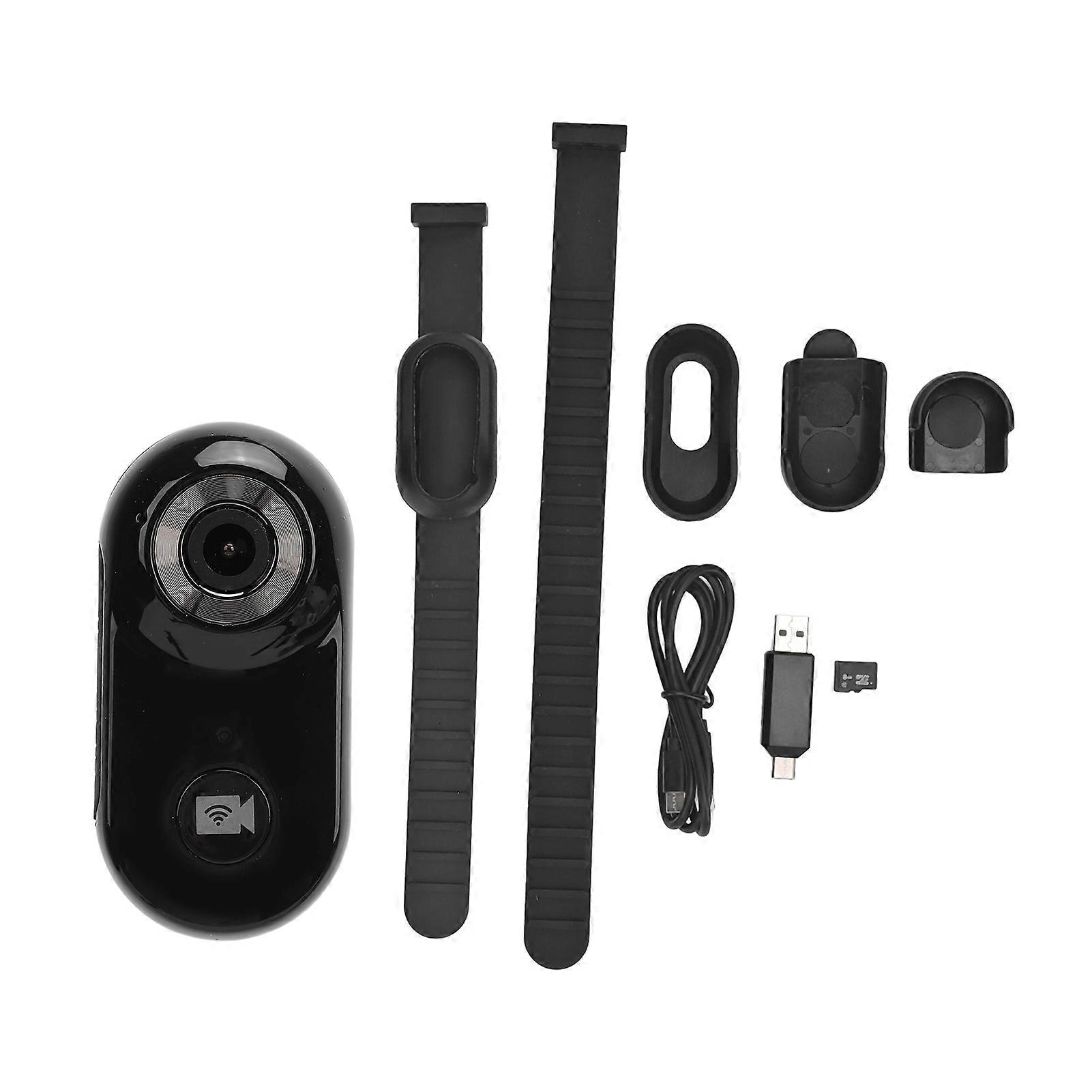 Pet Collar Camera with 8G Memory Card HD 1080P Mini Cat Dog Video Record Action Camera for Outdoor Inoor Black