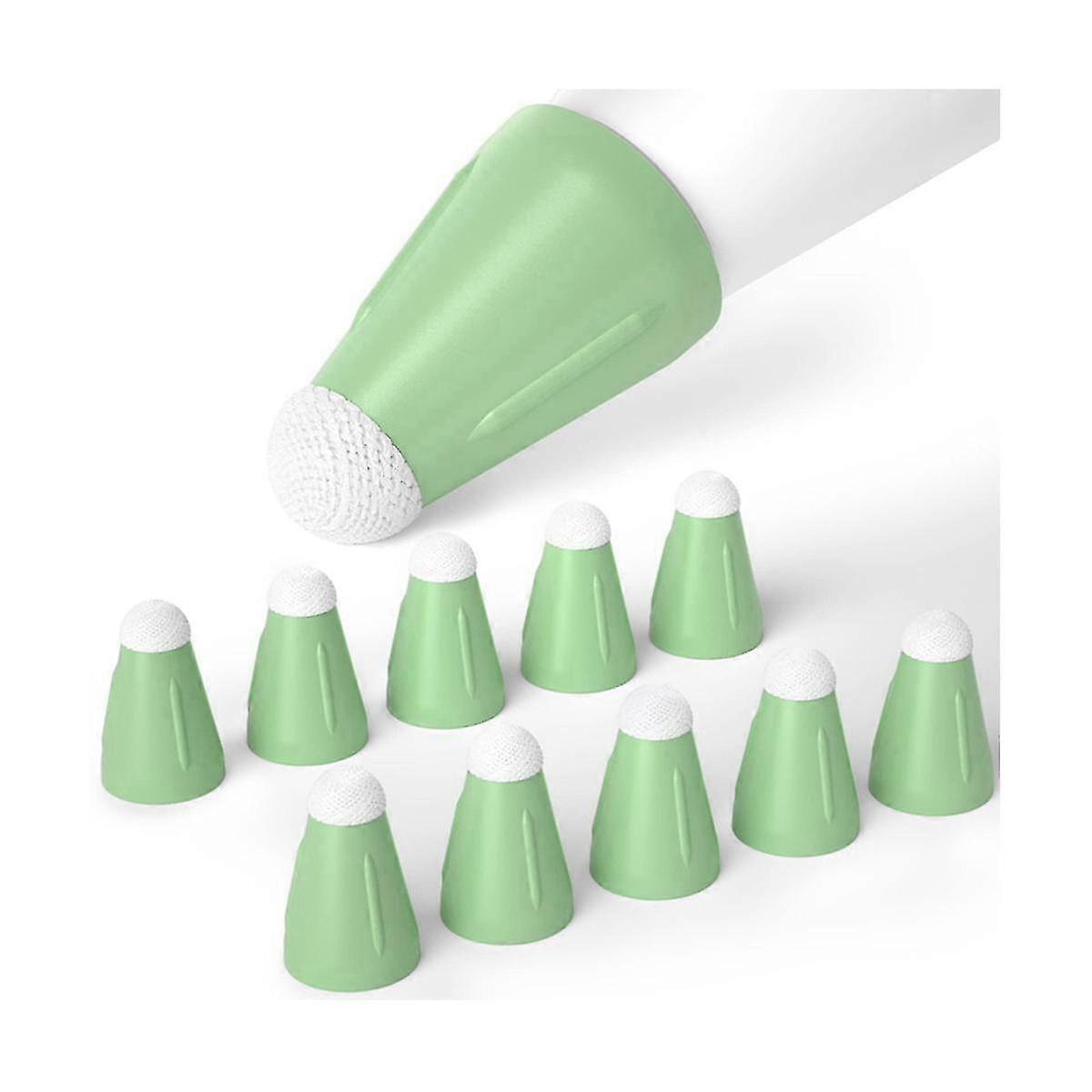 Silicone Replacement Tips Cover for Touchscreen Stylus Pen - 10 Pcs Nib Compatible with Pencil 1/2nd